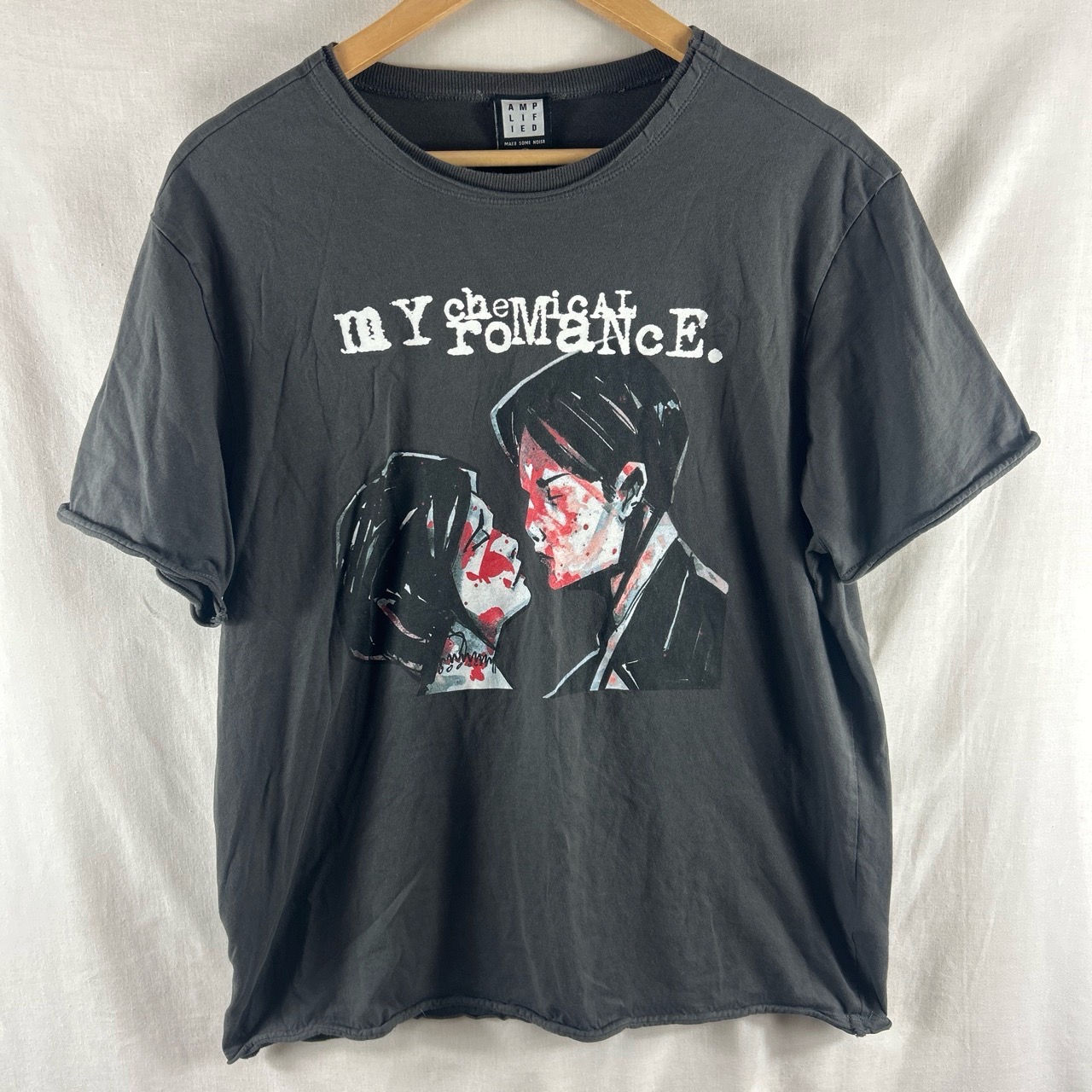 My Chemical Romance T Shirt L Large Three Cheers For Sweet Revenge Washed Black