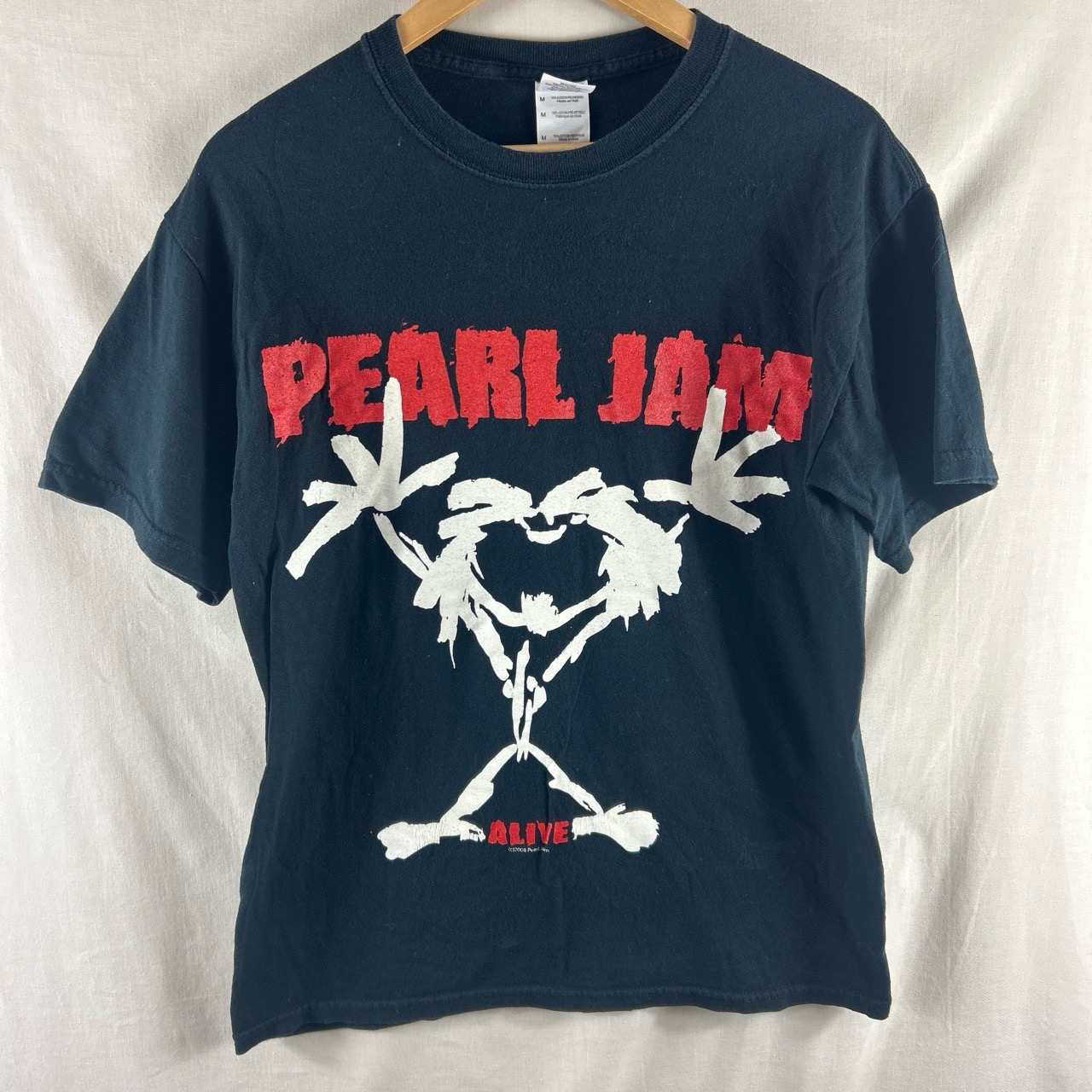Pearl Jam Alive T Shirt M Size Medium Band Tee Short Sleeved 2008 Back Print