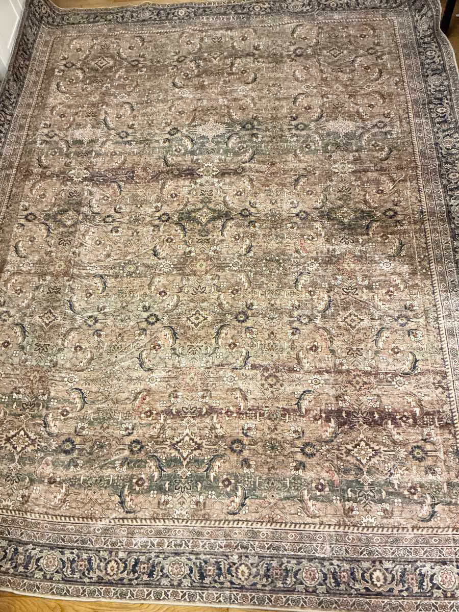 HUGEAR Vintage Rugs Living Room Brown Large Area Rug 240x300cm Non Slip Washable Hall Lounge Bedroom