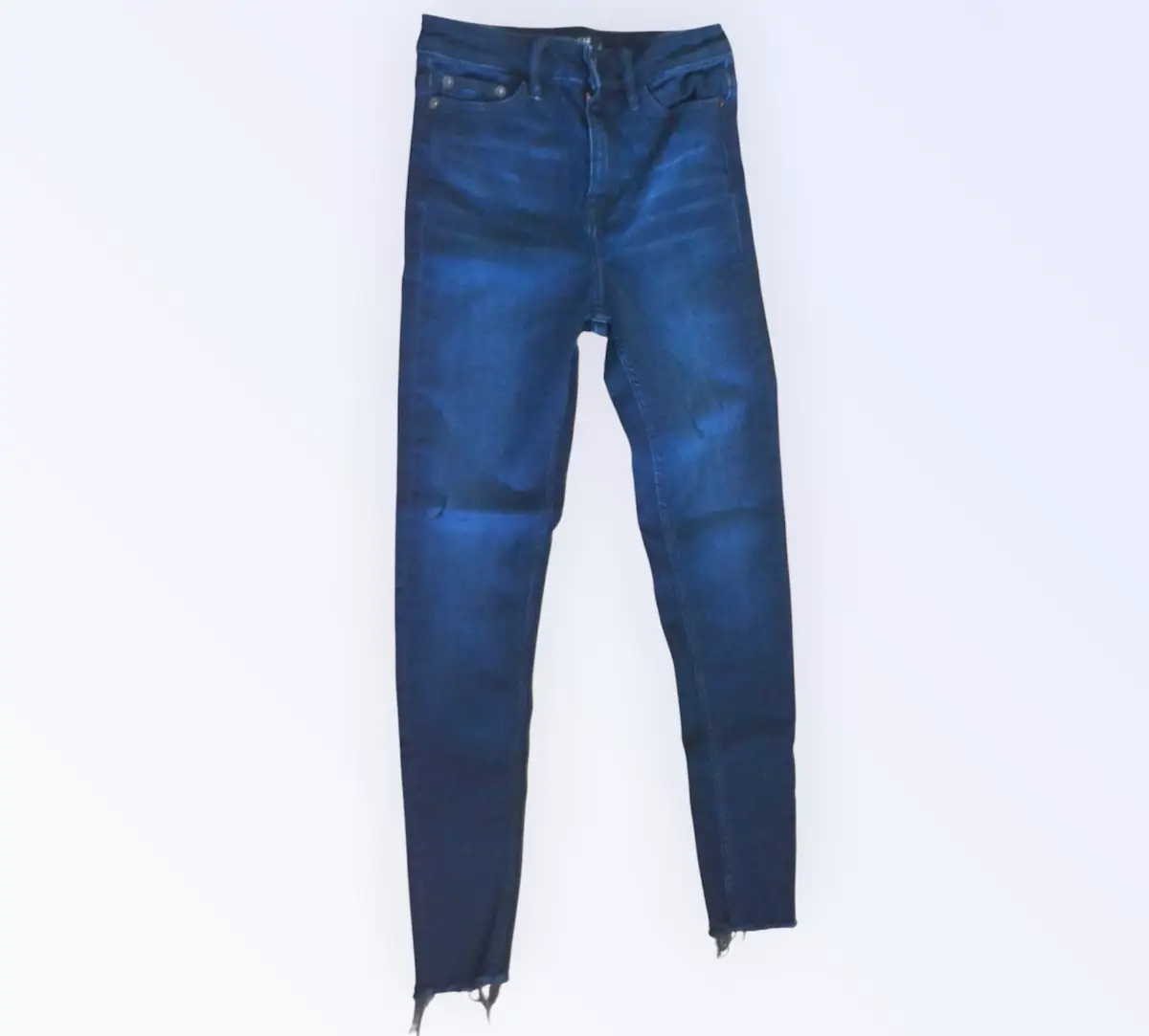 💙👖 F&F Washed Blue Denim Slim Fit Ankle Grazer Jeans UK 6 Stretch Denim 👖💙