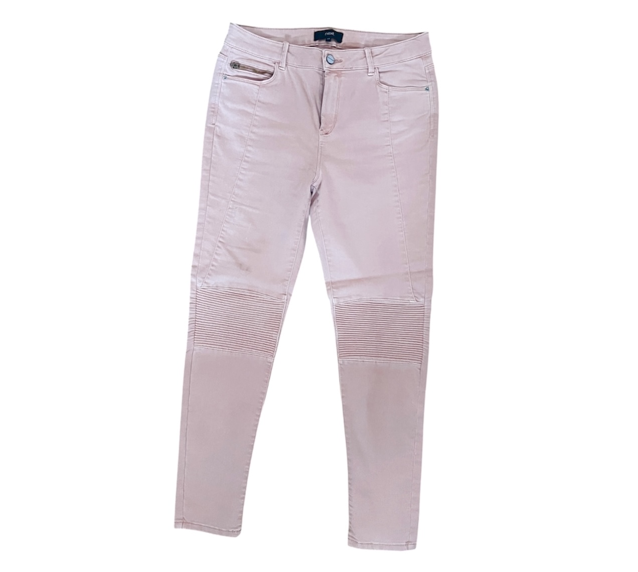 🌸👖 Pink Stretch Jeans by Next UK 12 Knee Panel Cotton Blend Denim 👖💗