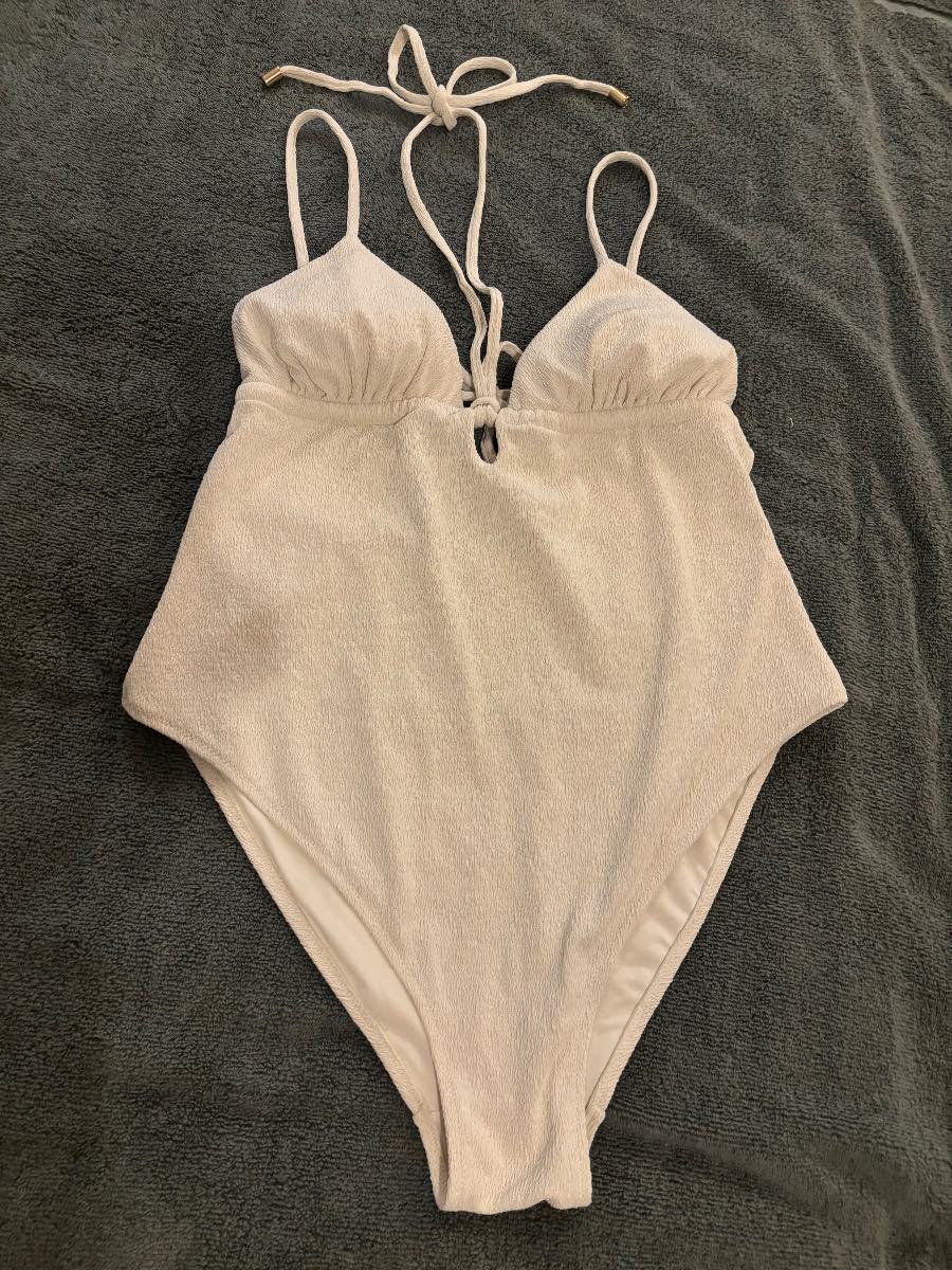 Cream Swimsuit by H&M size 16