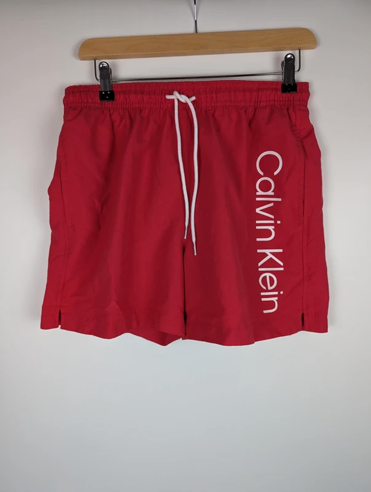calvin klein Mens Logo Swim Shorts - Pink size uk small Holiday Trunks NEW