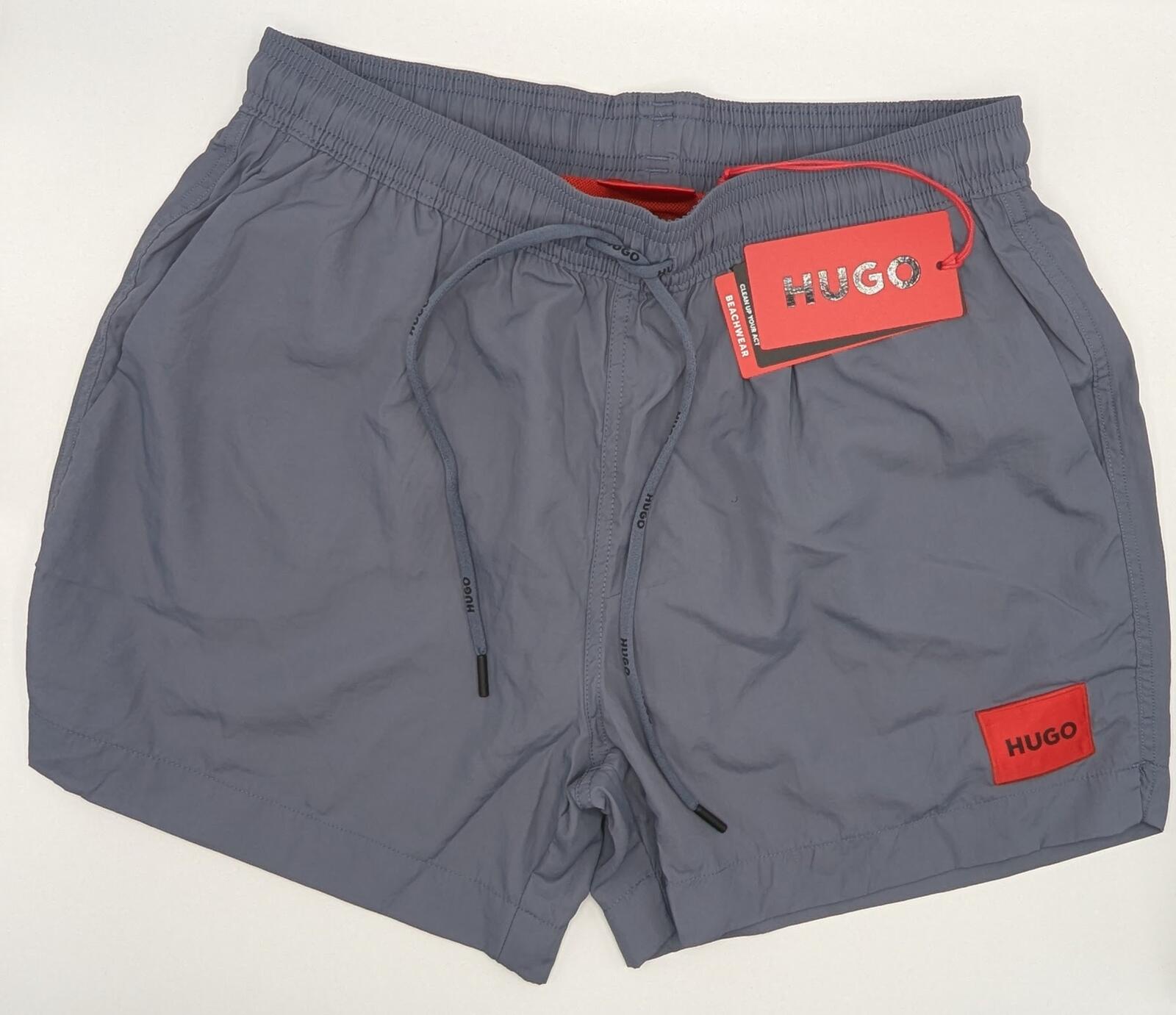 Hugo Men's Dominica Swim Shorts in Blue size uk medium holiday trunks summer