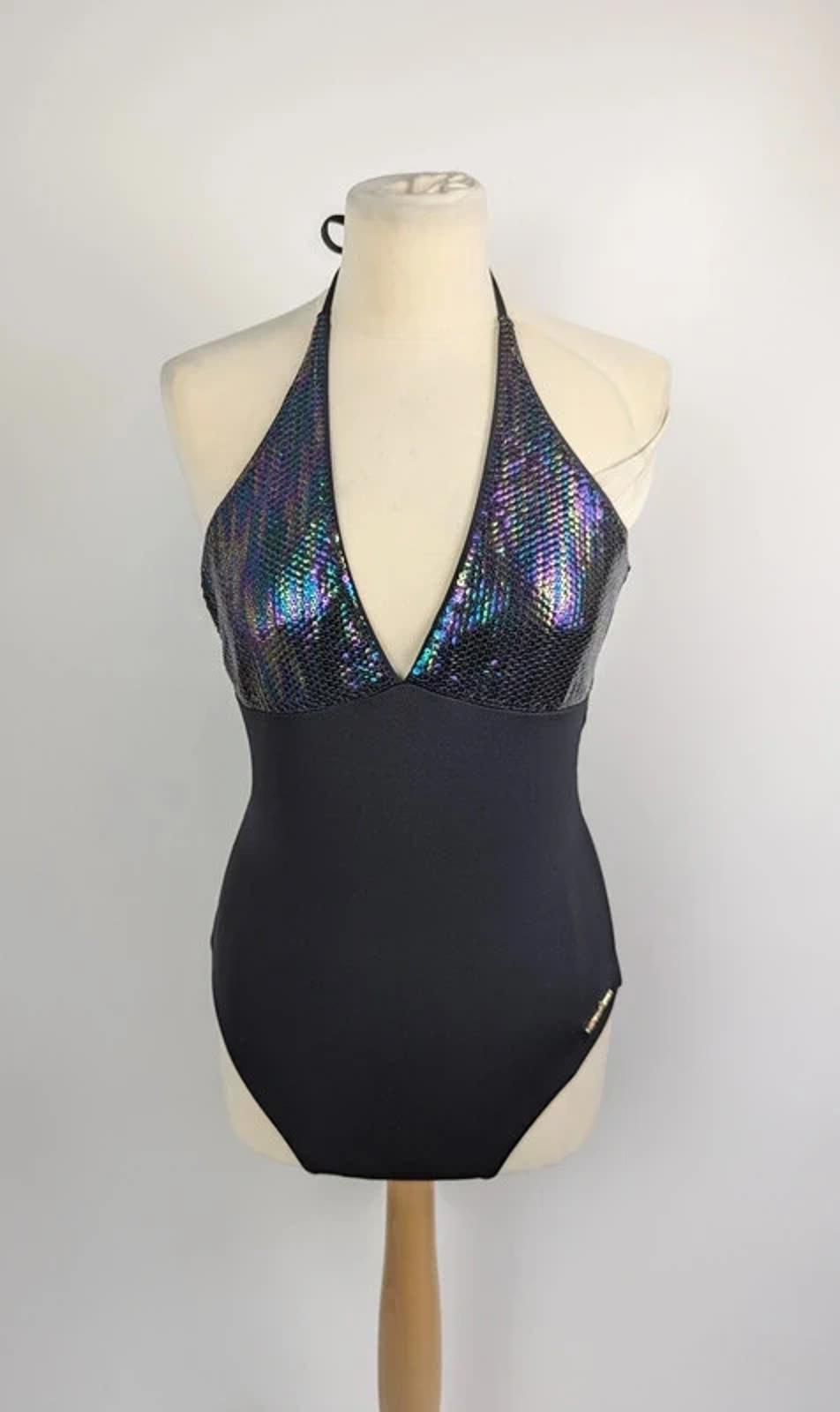emporio armani cont swimsuit Womens - Black Multi size uk 10 holiday summer
