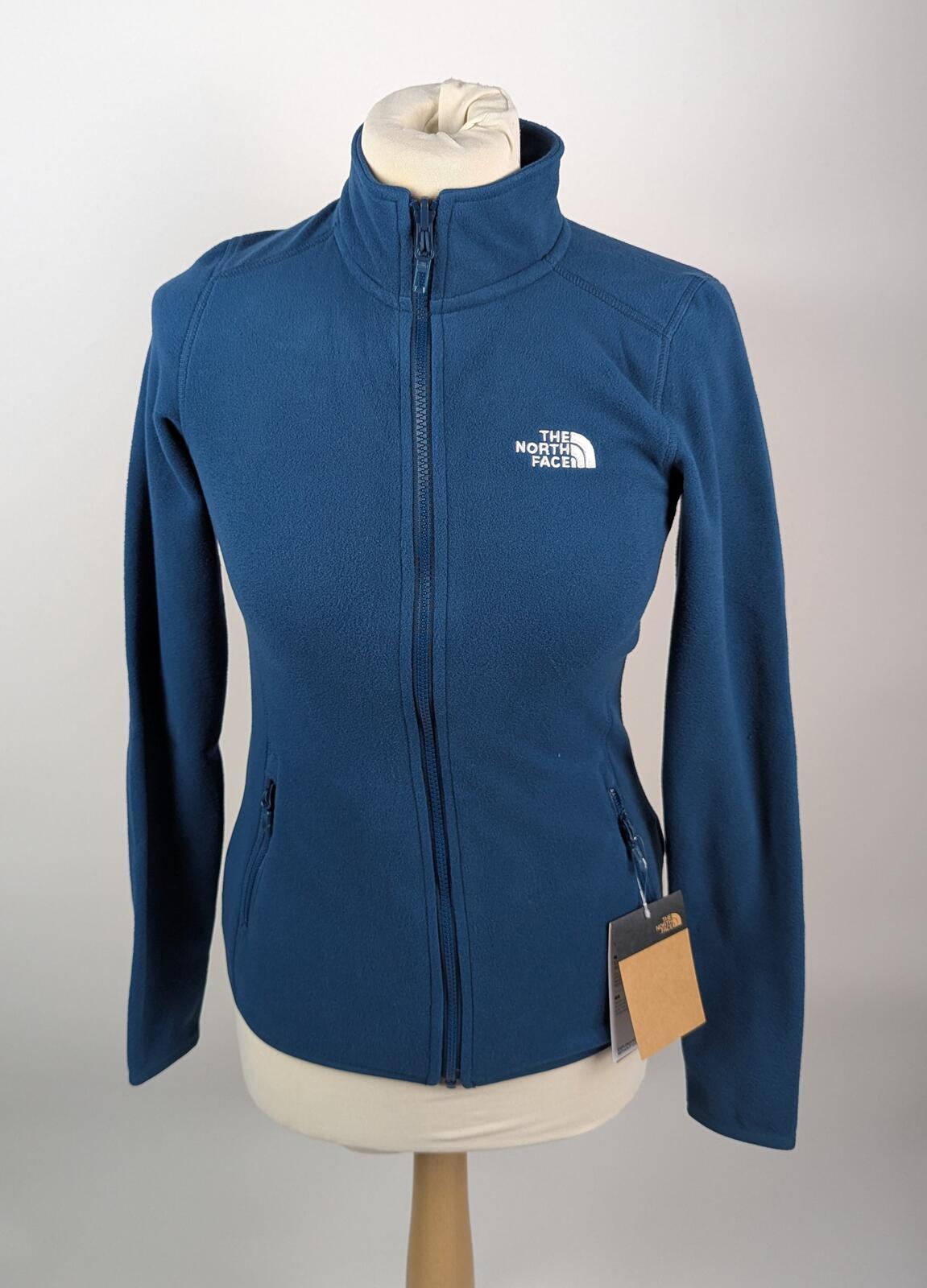 The North Face 100 Glacier Full-Zip Fleece Womens - Midnight Petrol blue UK 8 XS