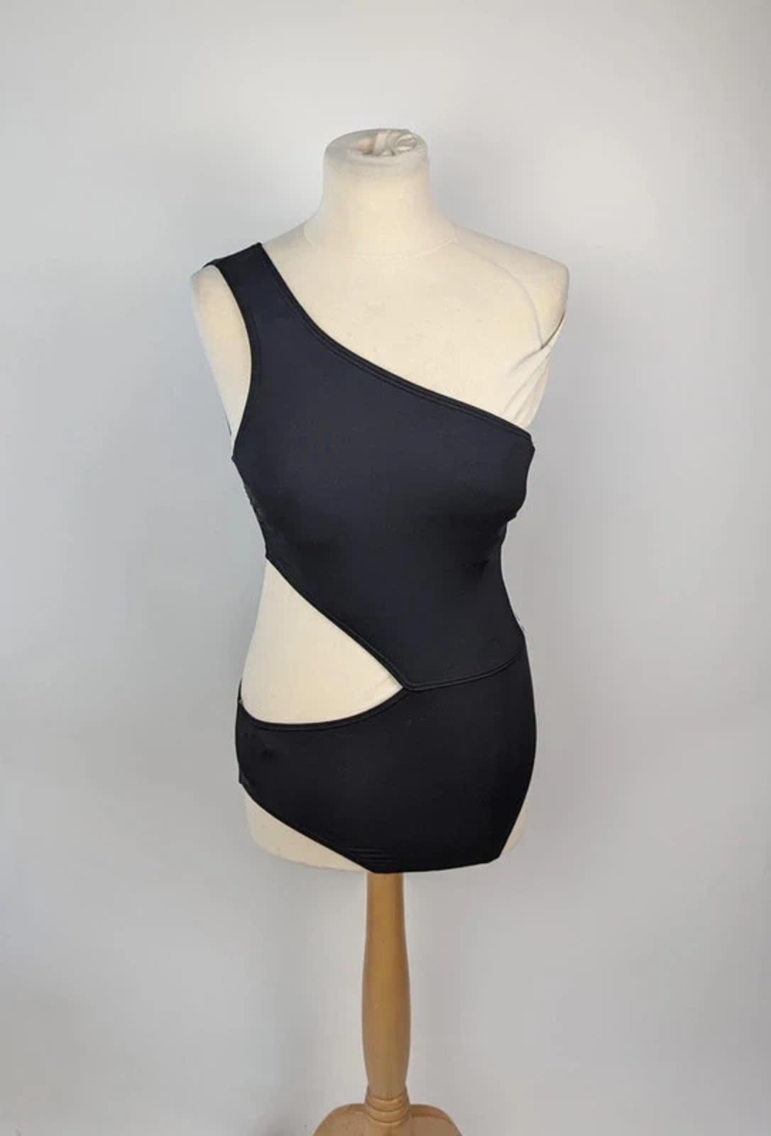 Michael Kors Logo Cut out Swimsuit Womens - Black size uk 10 summer holiday