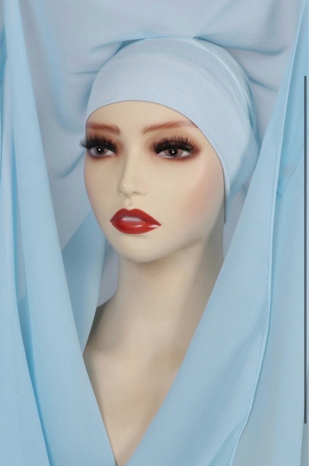 Magnetic Hijab with Attached Cap 🧕✨