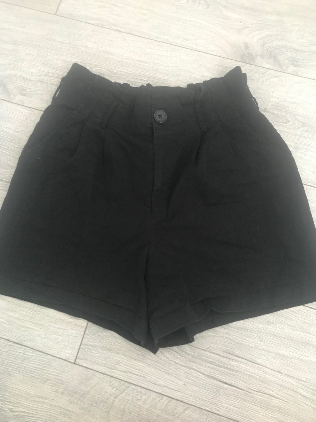 Womens black high waisted primark shorts