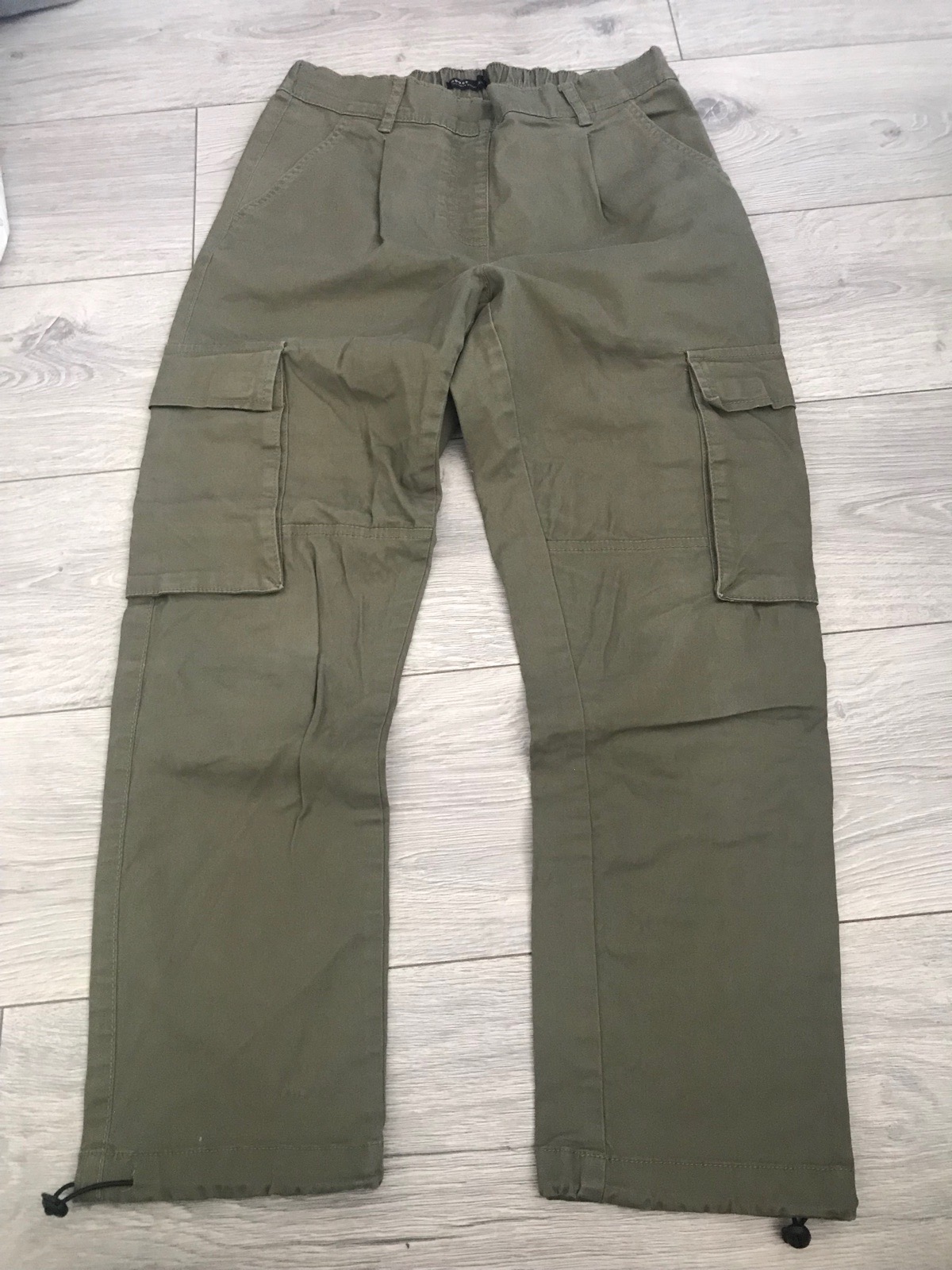 Womens khaki house cargo trousers