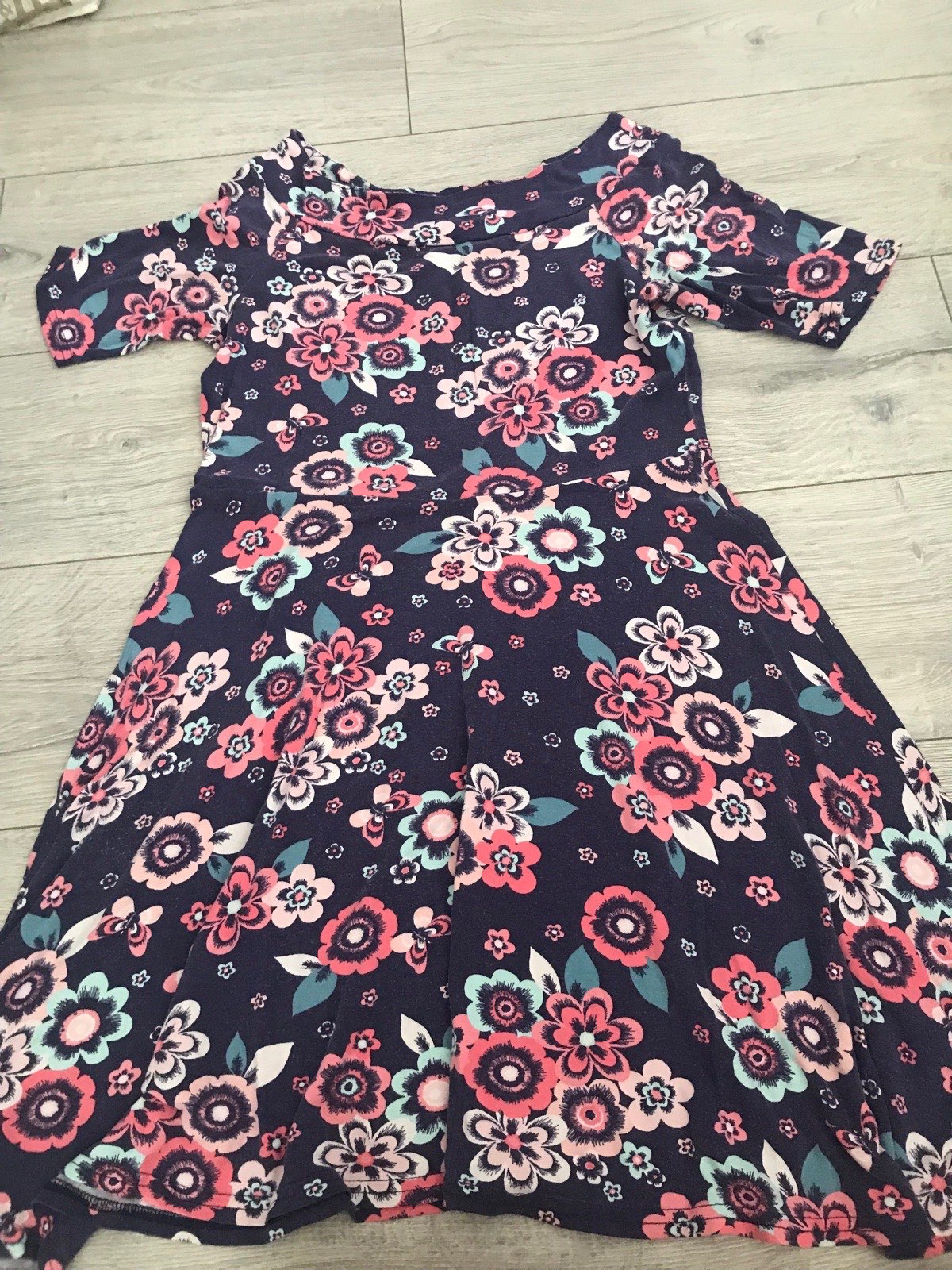 Womens colourful floral TU off the shoulder summer dress