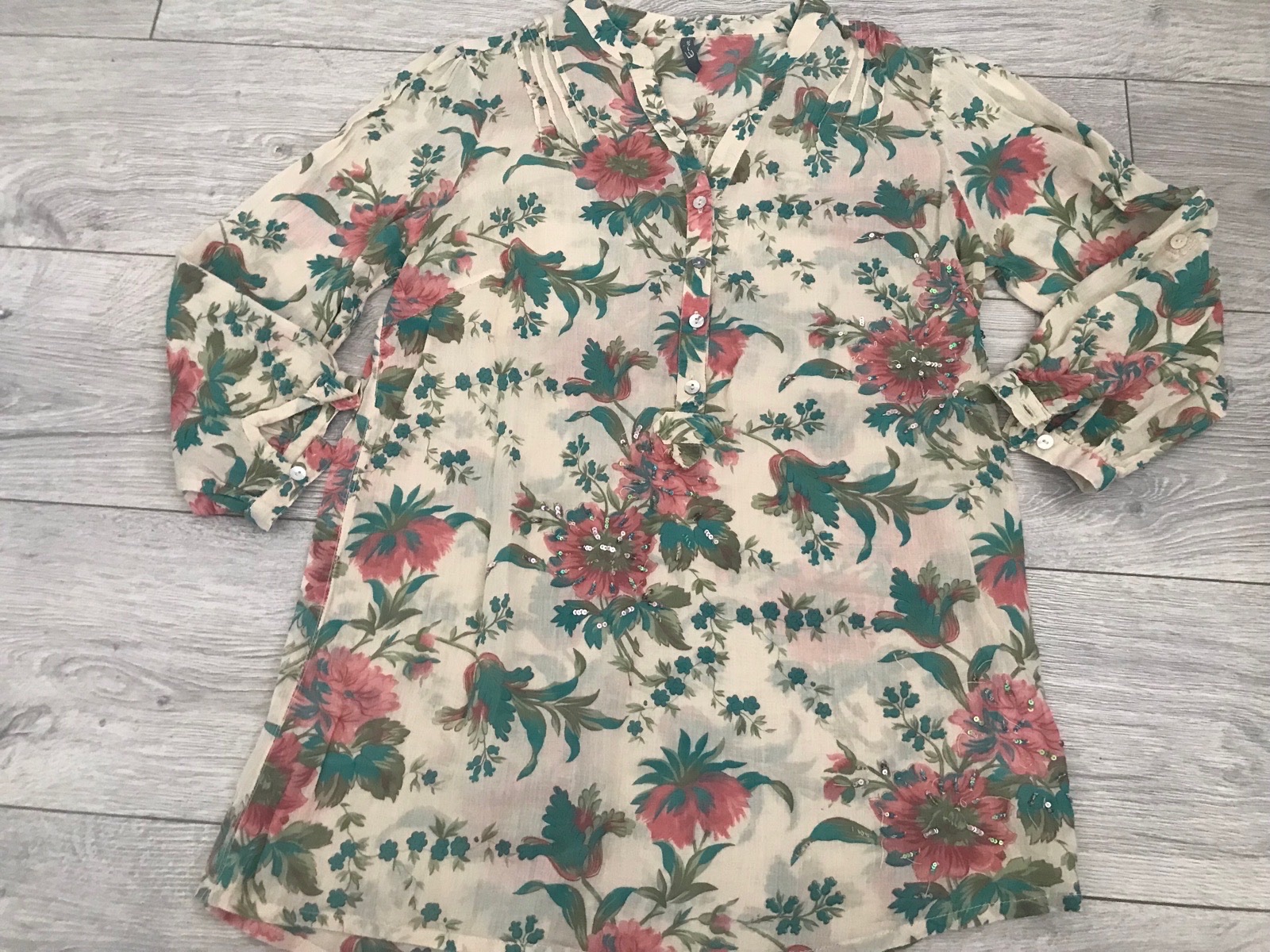 Womens stone floral vintage Evie blouse