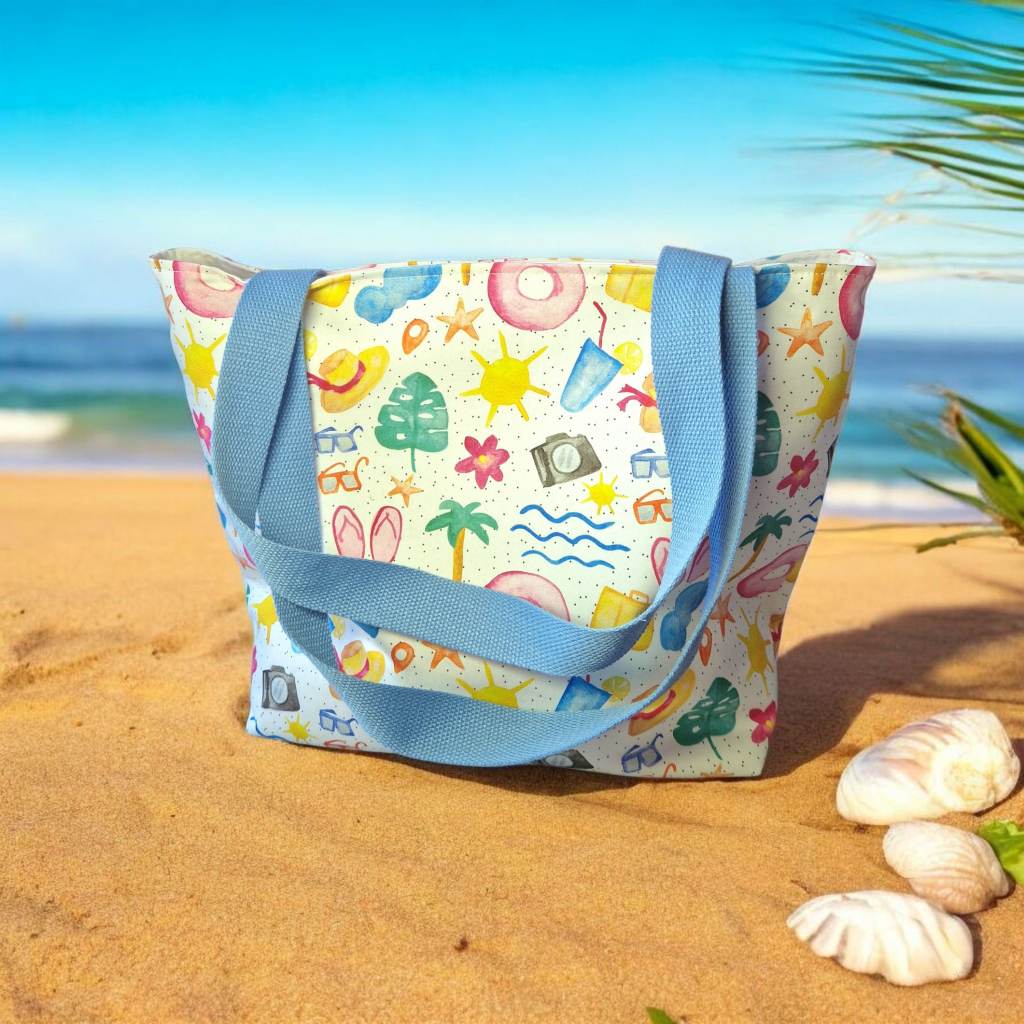 Handcrafted Summer Tote Holiday Theme