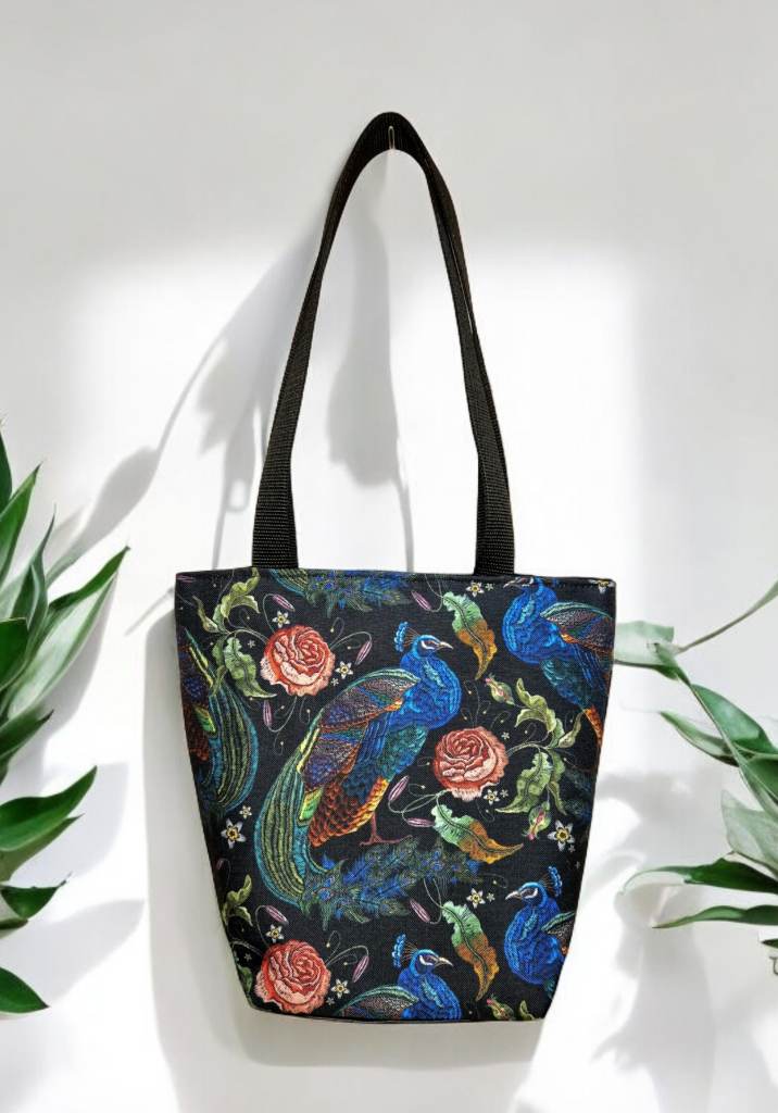 Waterproof Tote Colourful Peacock