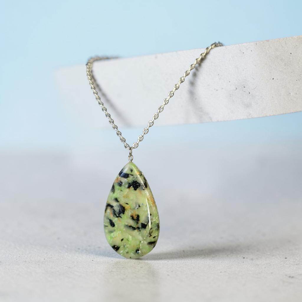 Handcrafted Unique Pendant Necklace Silver Plated