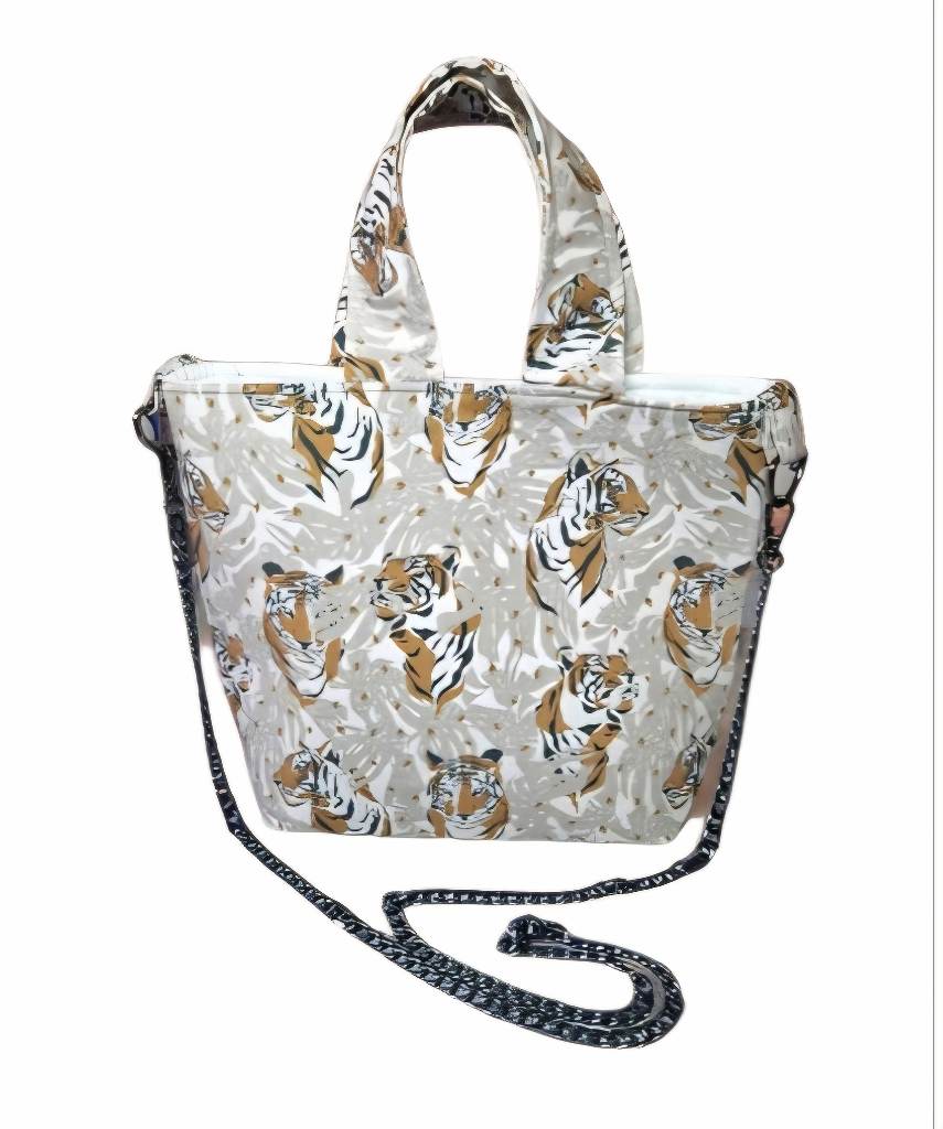 Handcrafted Tote Tiger Design