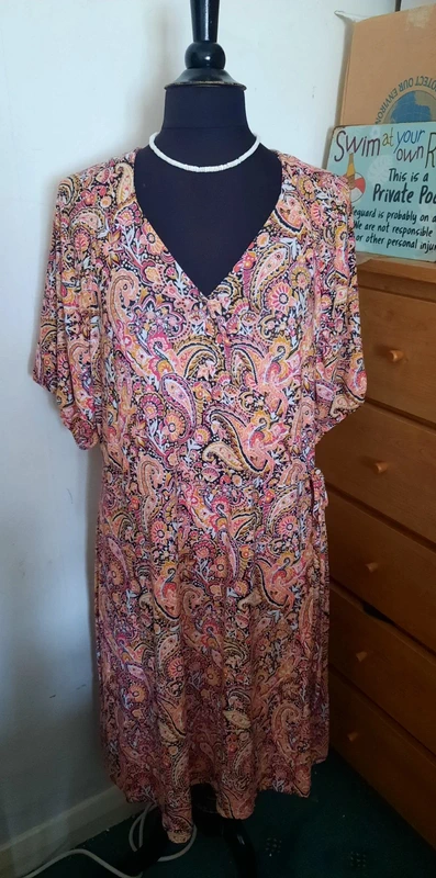 Next paisley stretch dress 20