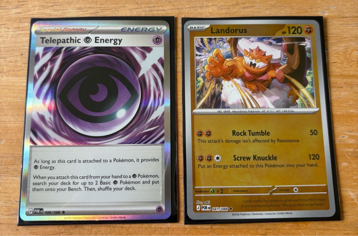 X2 Perfect order Cards - X1 Telepathic energy & X1 Landorus
