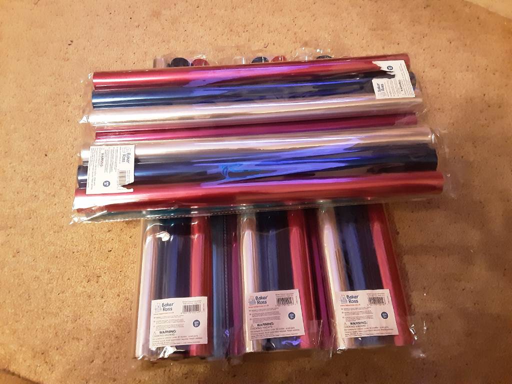 X5 6pk coloured cellophane wrap