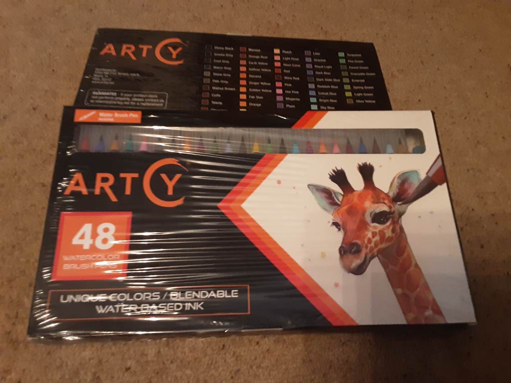 X2 48 pack watercolour brush pens