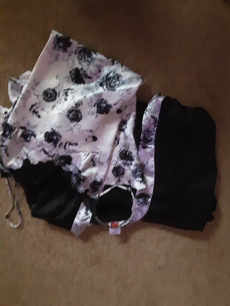 Matching chemise and robe