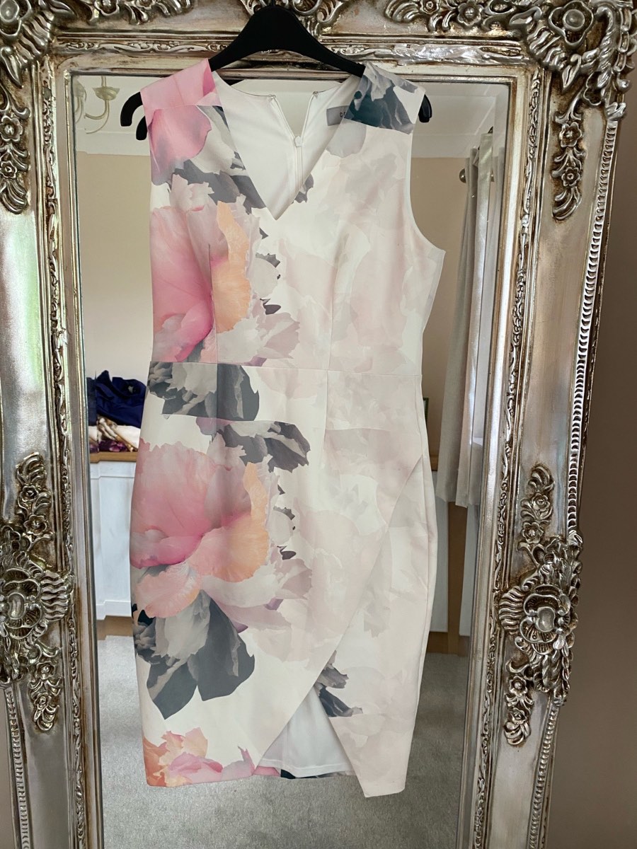Coast Floral V Neck Sleeveless Midi Dress 12