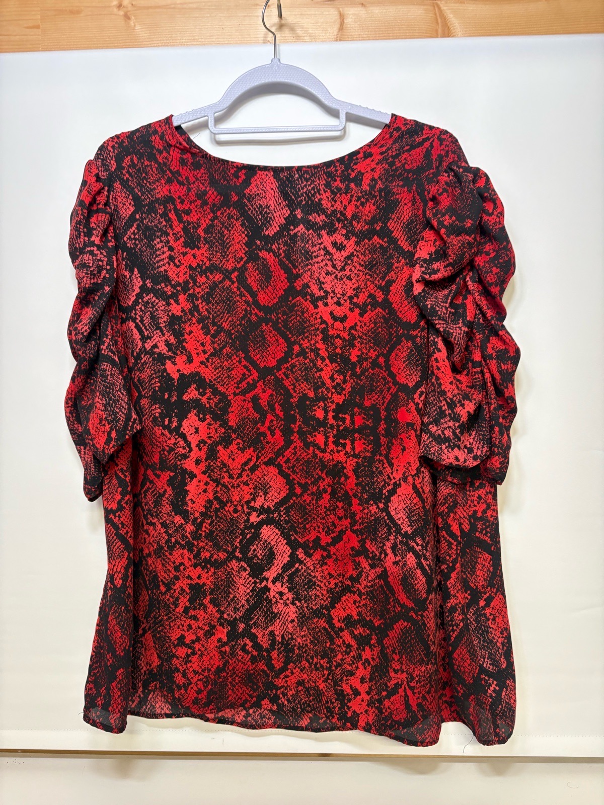Women’s red F&f top - size 22