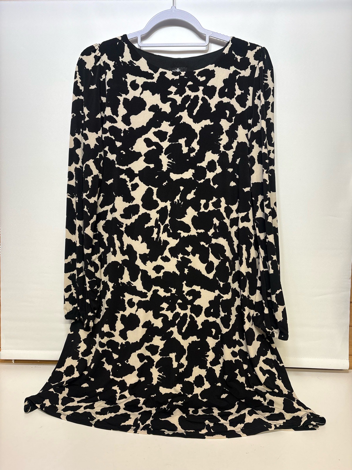 women’s black & beige wallis dress - size 10