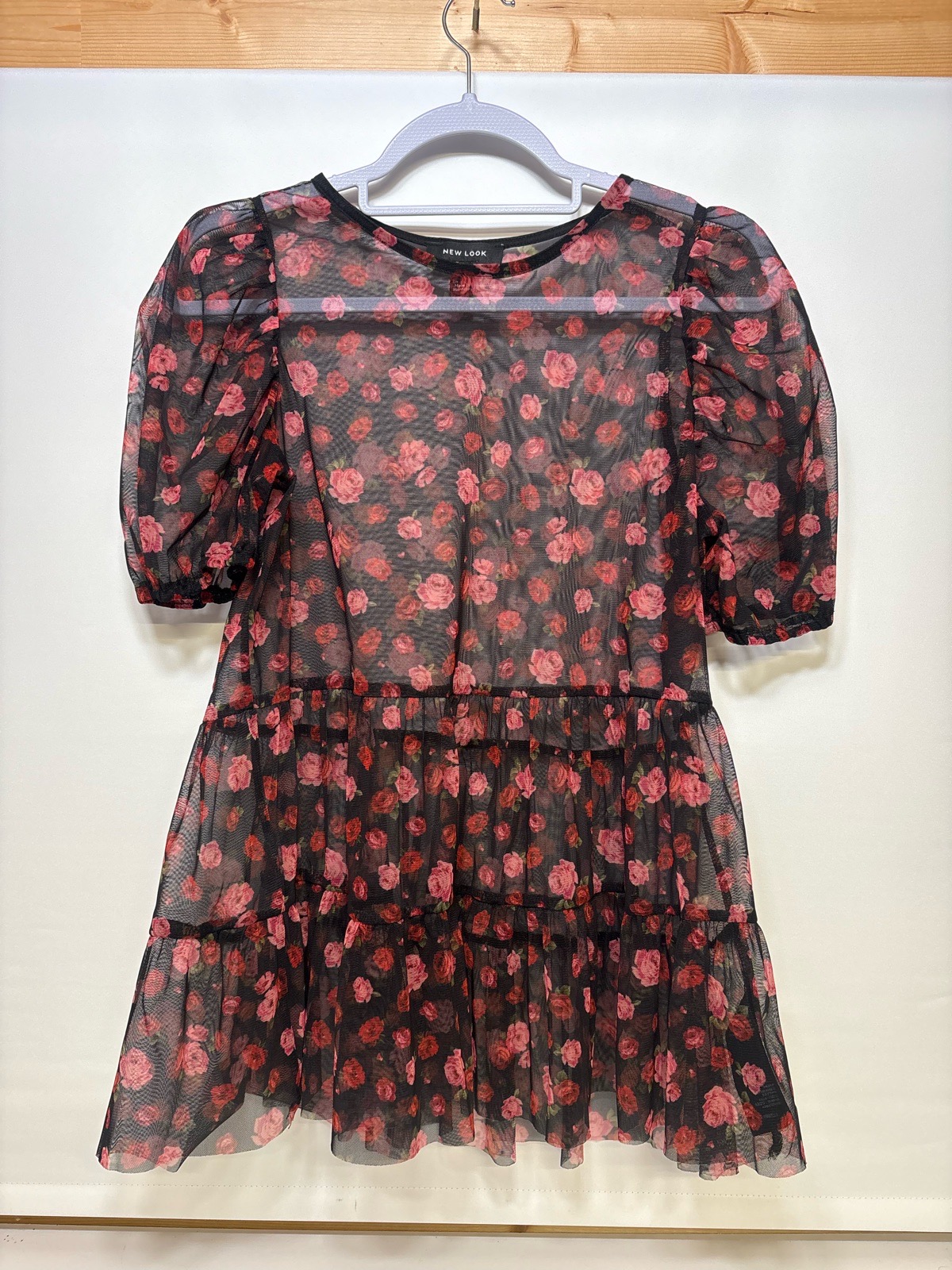 women’s floral new look top - size 10