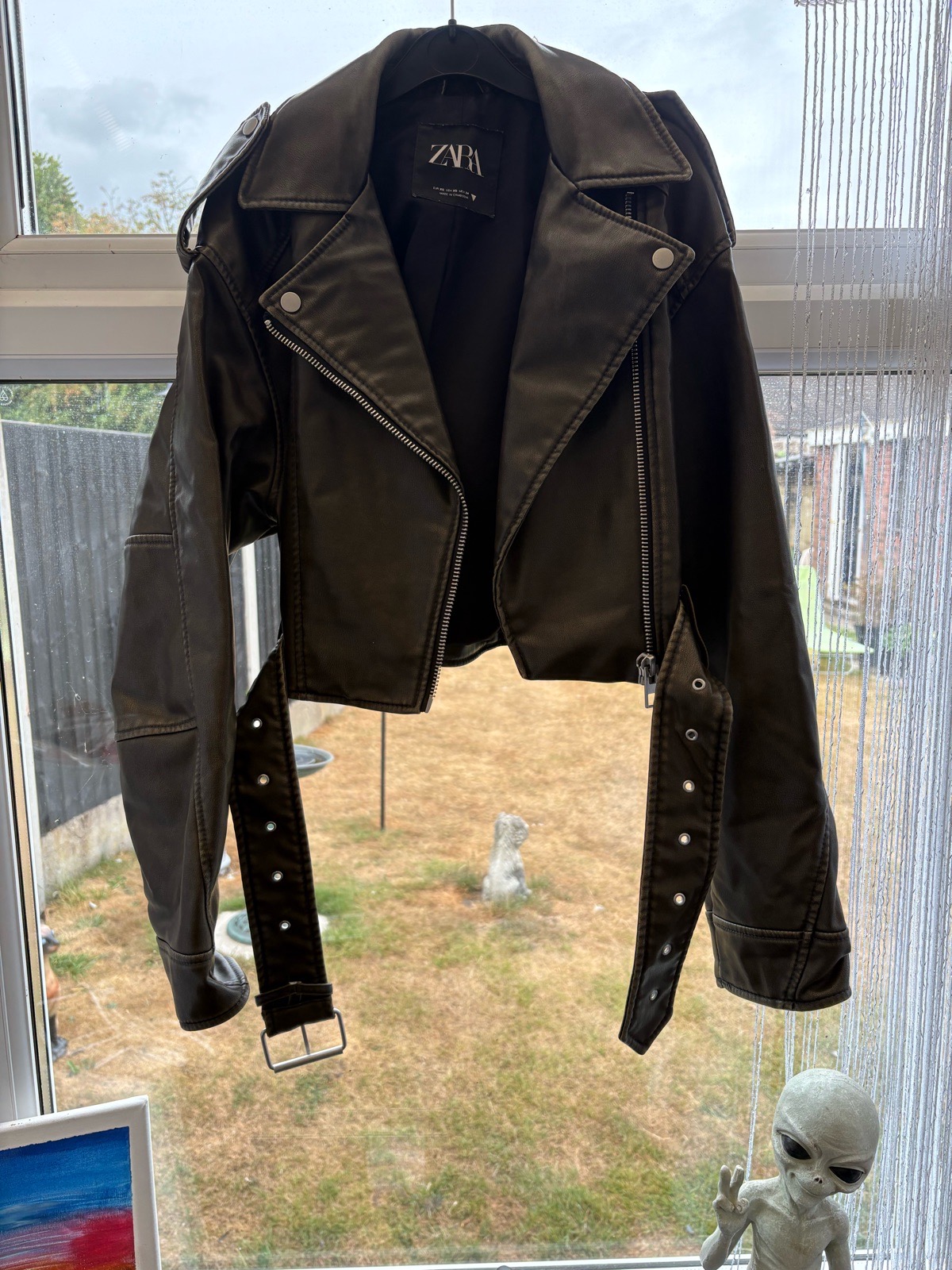 Zara oversized biker jacket