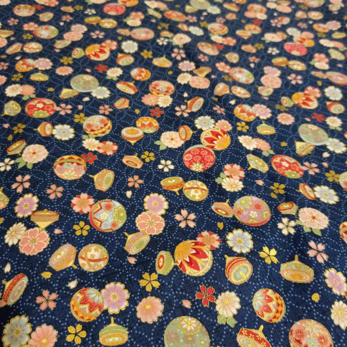 Japan Balls Pattern Fabric
