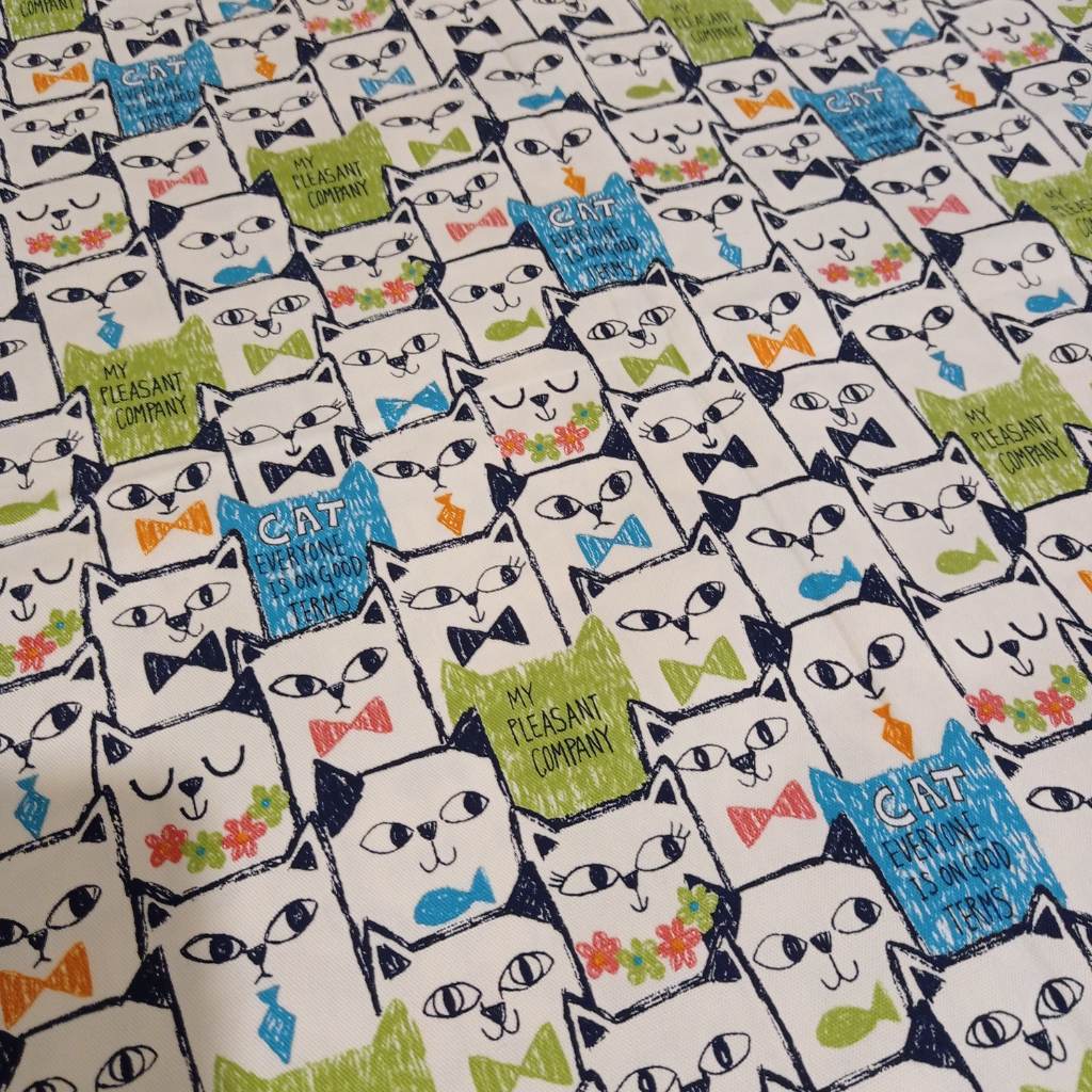Cats Head Pattern Fabric (100% cotton)