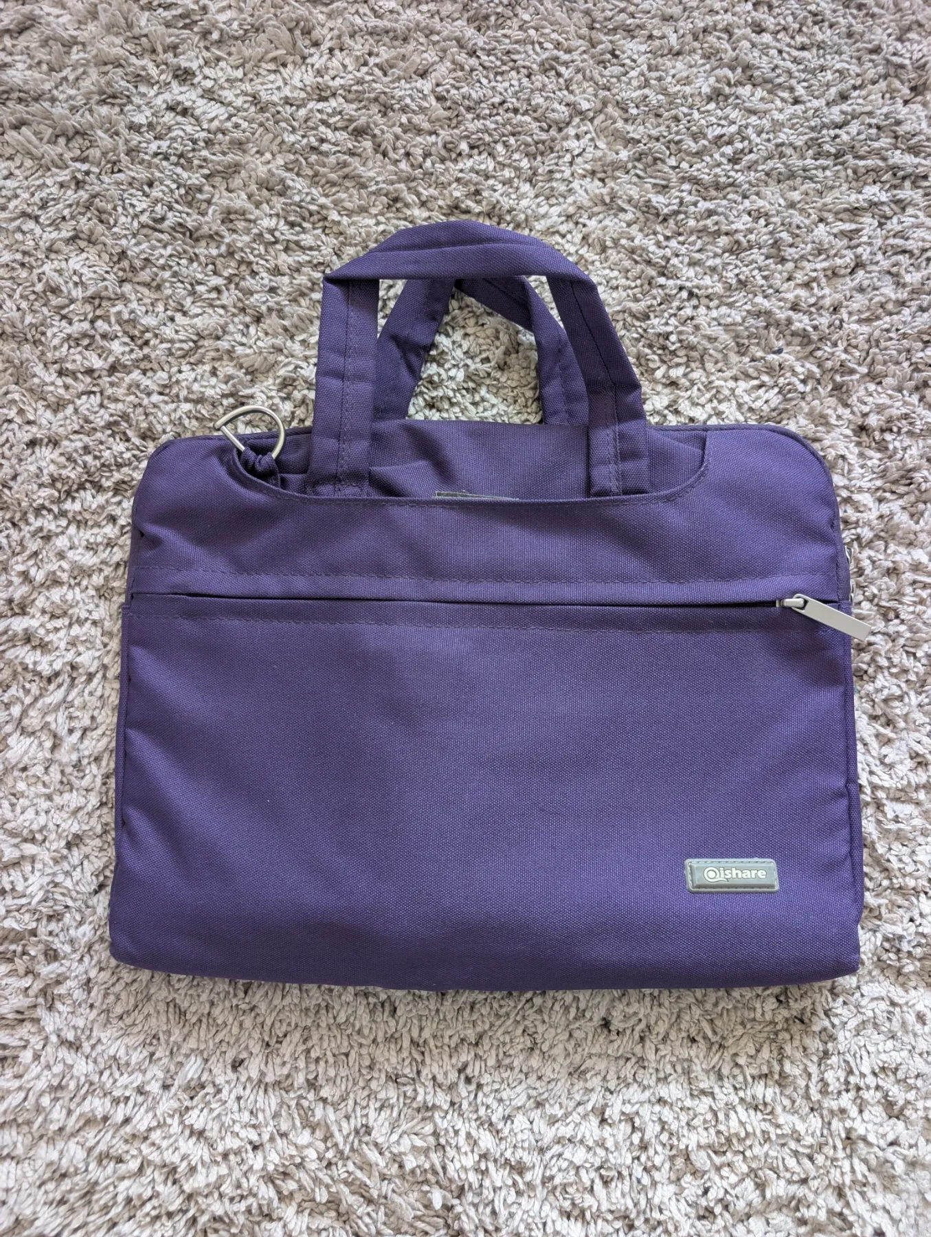 Qishare Purple Laptop Bag - 13" inch with Straps