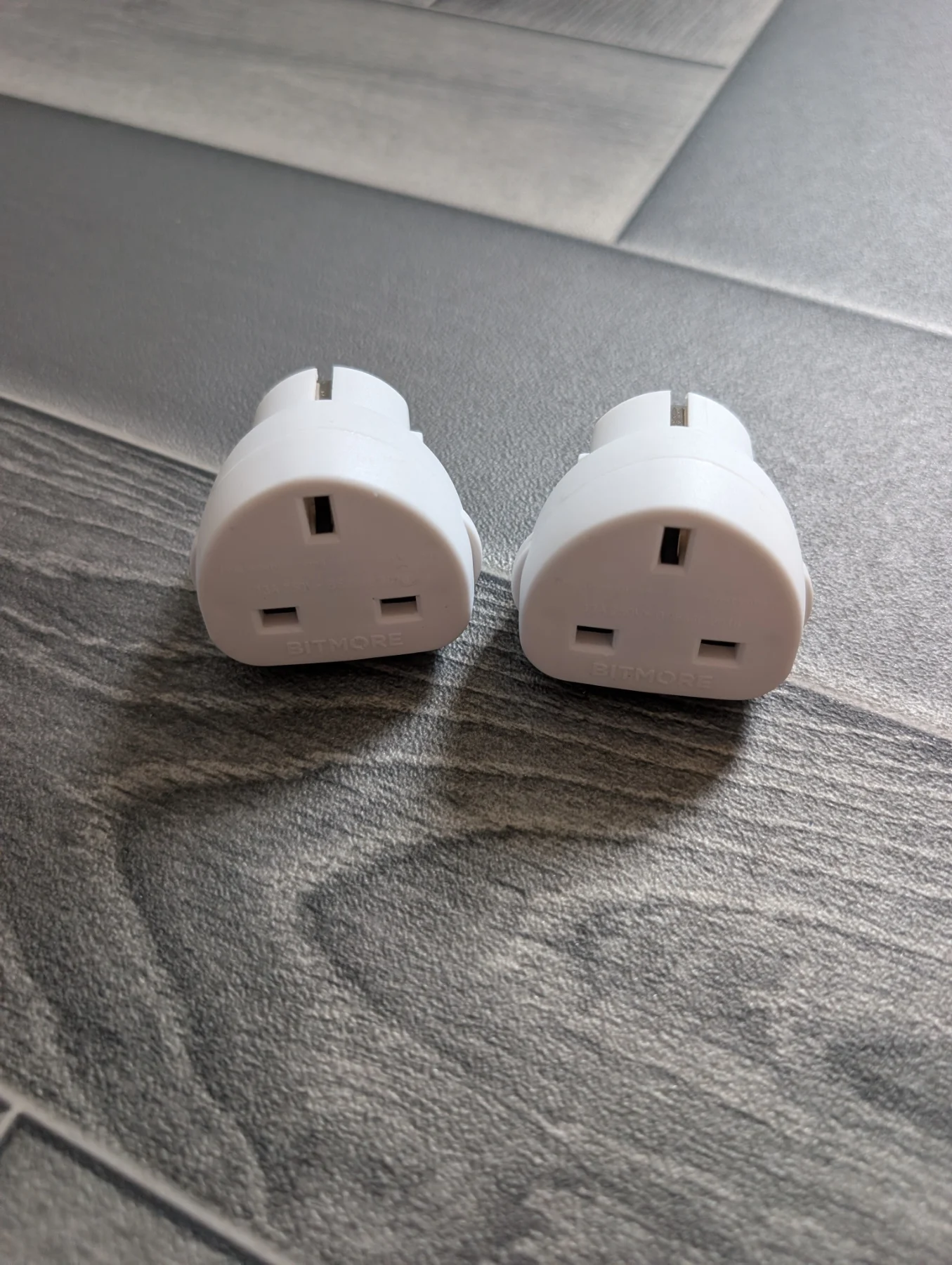 2x UK to EU Travel Plug Adapters (Bitmore)