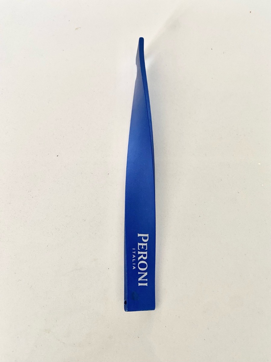 Brand new blue metal Peroni bottle opener