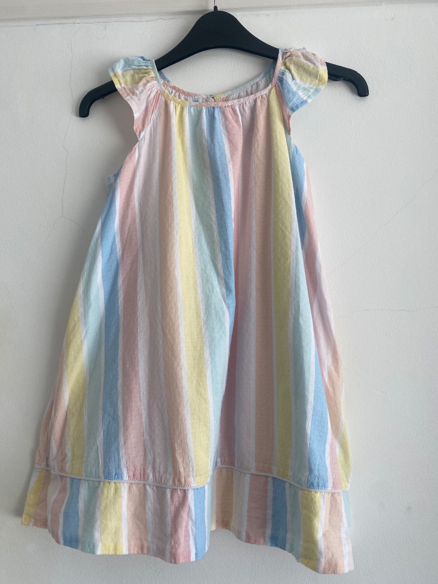 Girl’s A line cotton striped summer dress from Gillian’s Closet age 6