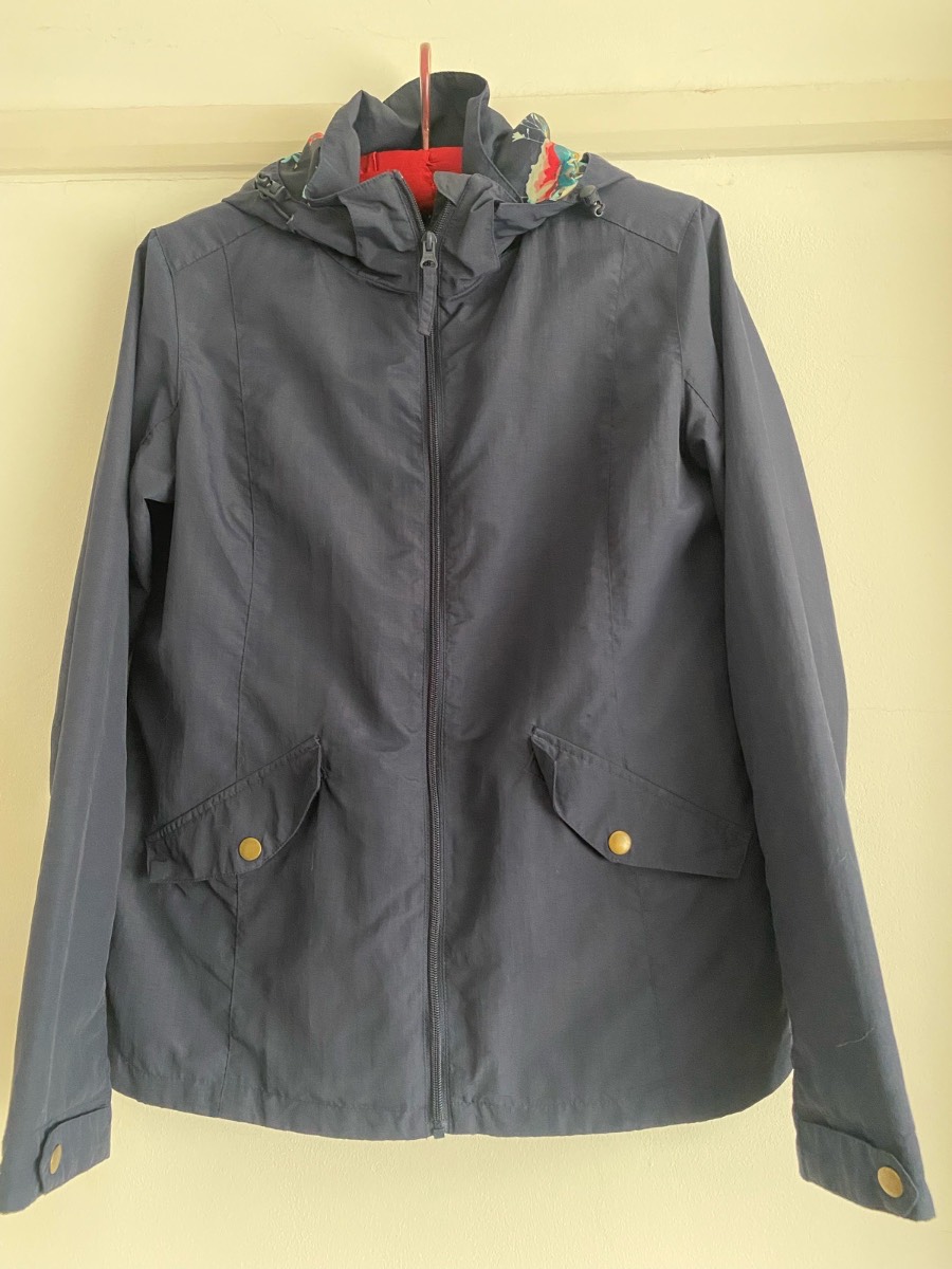 Ladies navy showerproof Mountain Warehouse rain jacket size 10