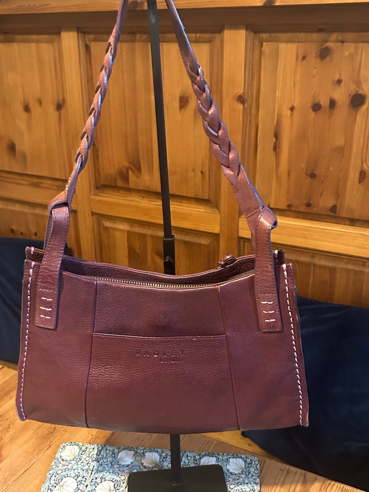 Vintage Radley Burgundy Pebble bag