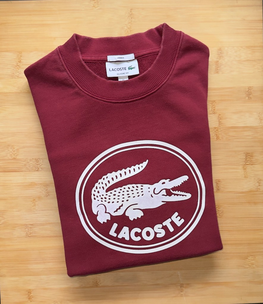 Lacoste Cotton Embroidered Jumper Size XS