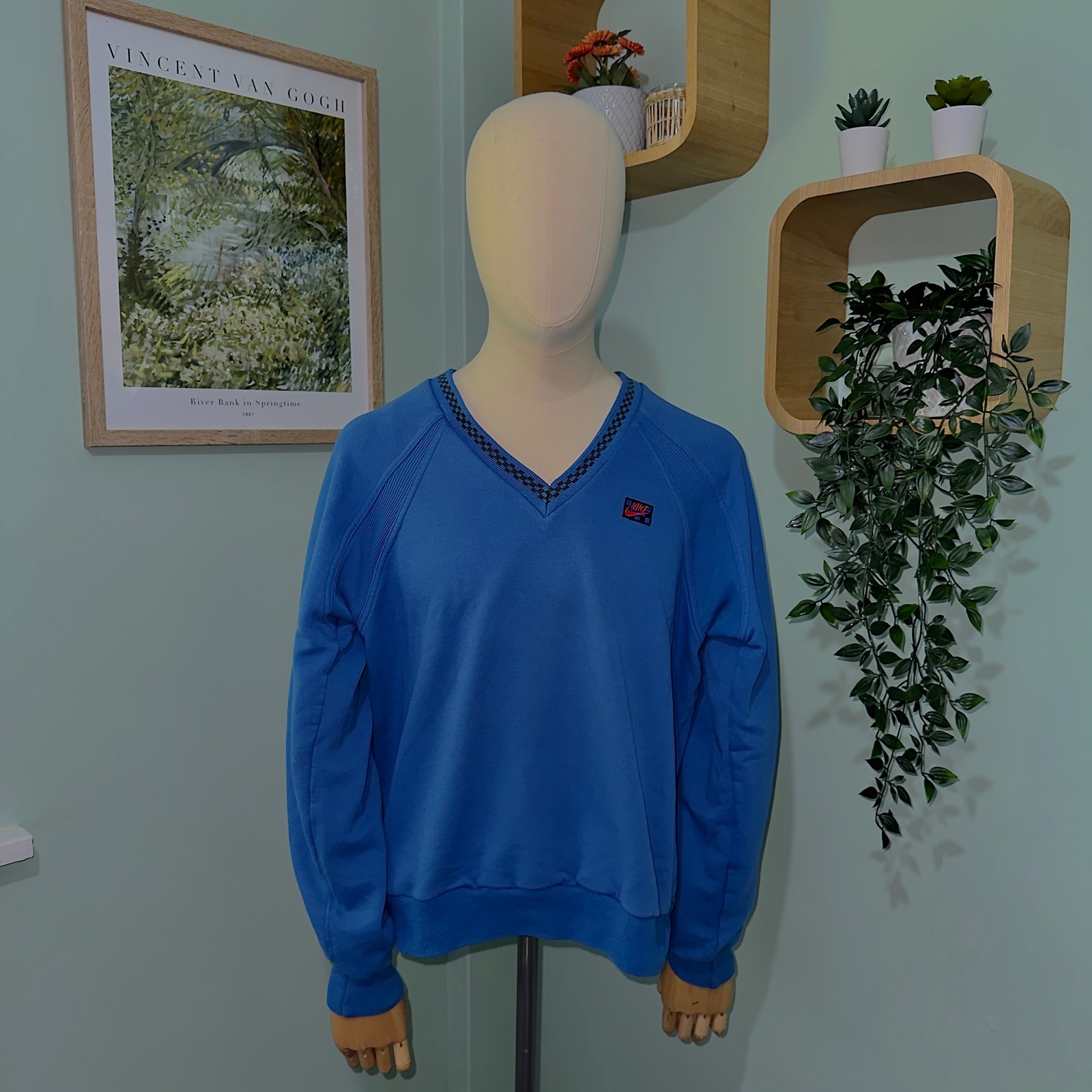 Nike John McEnroe Challenger Court Sweatshirt Size L Vintage 80’s Tennis Agassi