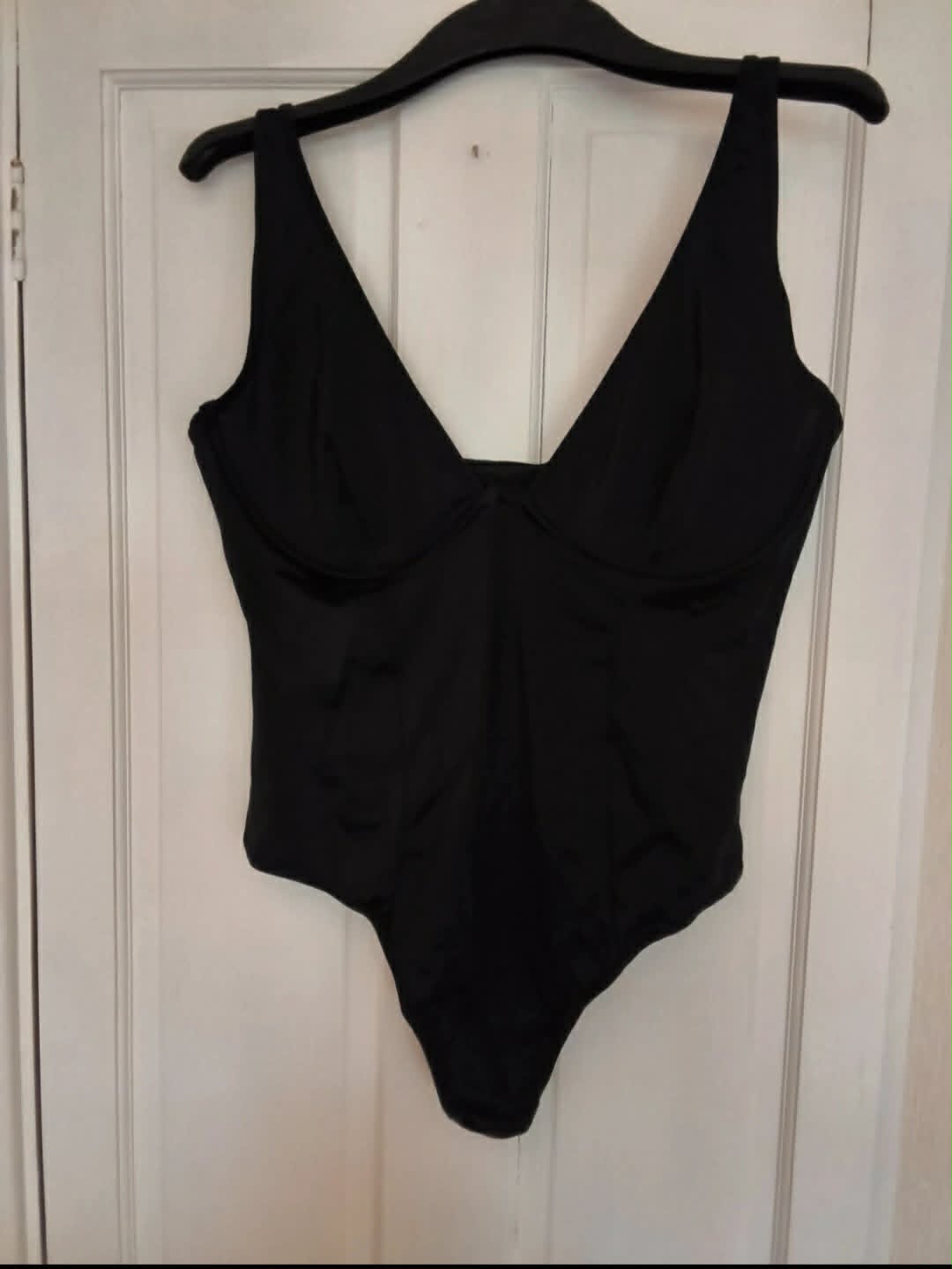 Black bodysuit with thong back