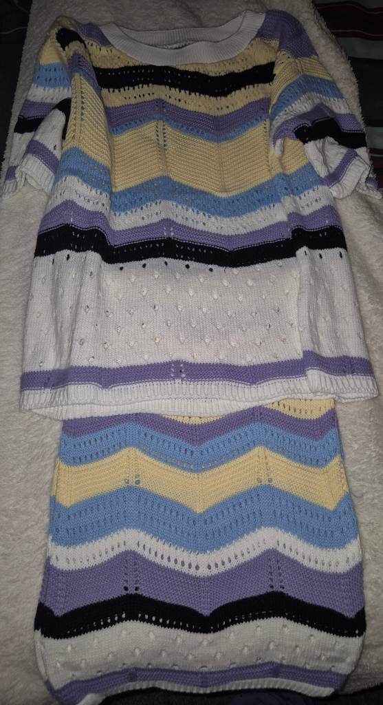 Crochet skirt and top set size s/m