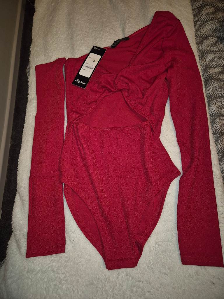 Red bodysuit