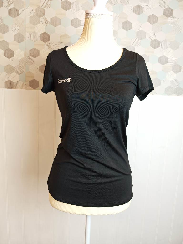 BNWT Izas women's black short-sleeve t-shirt | Size XS