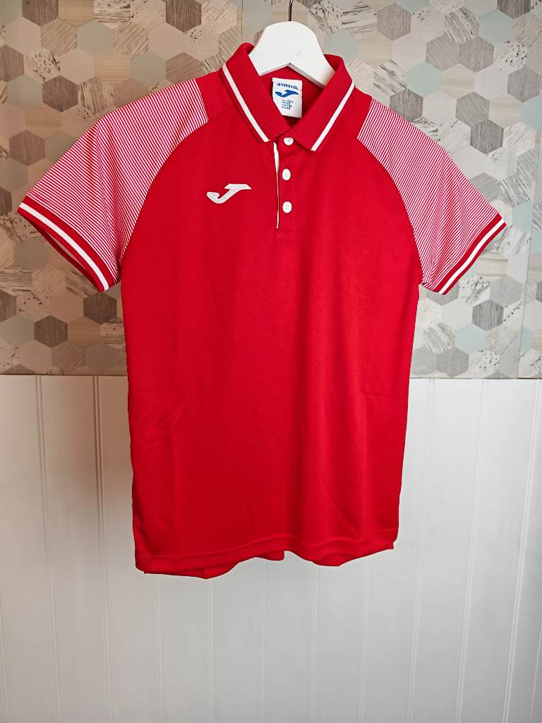 Joma Polo shirt short-sleeve man Essential red white | Size 3XS
