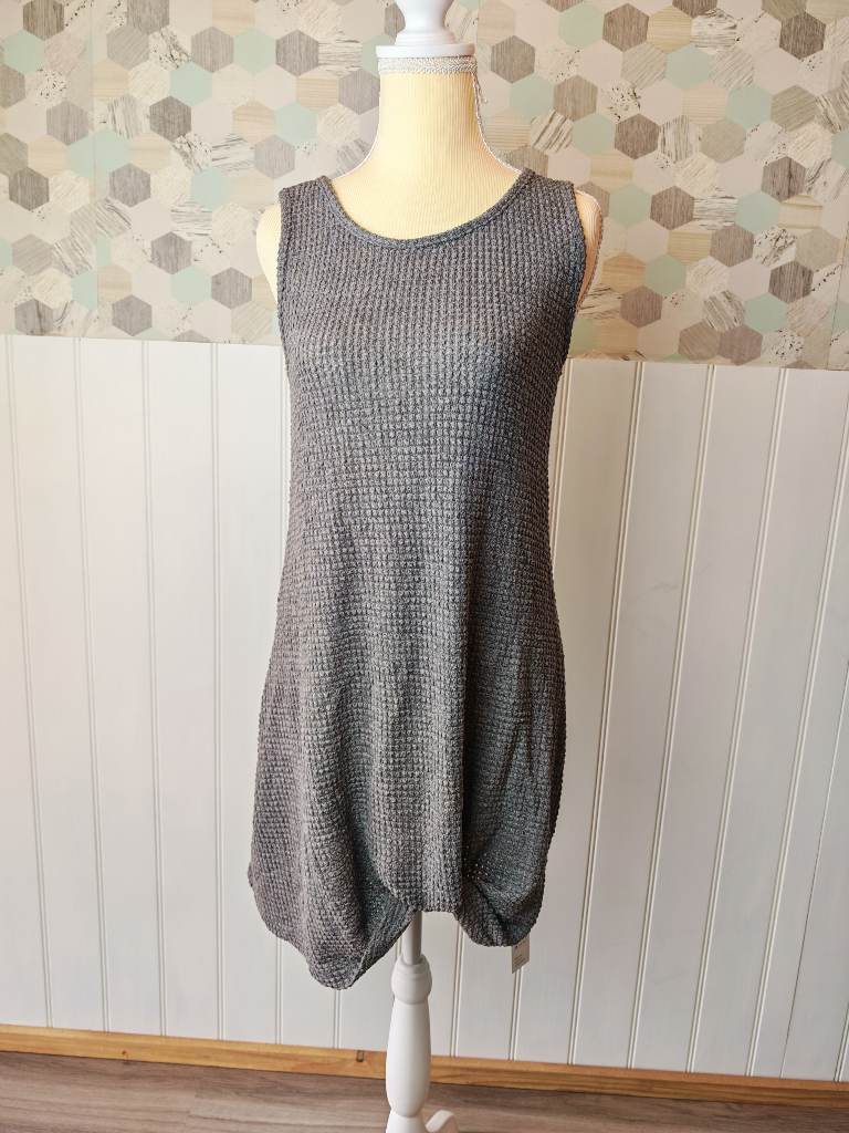 Cupshe grey twisted waffle knit swimsuit cover-up | Size S