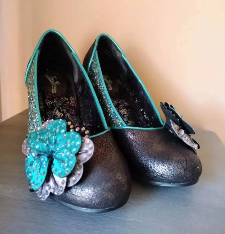 Joe Browns Crystal Chunky Mid Heel Shoes Sz 38 UK 5 - wedding occasions party