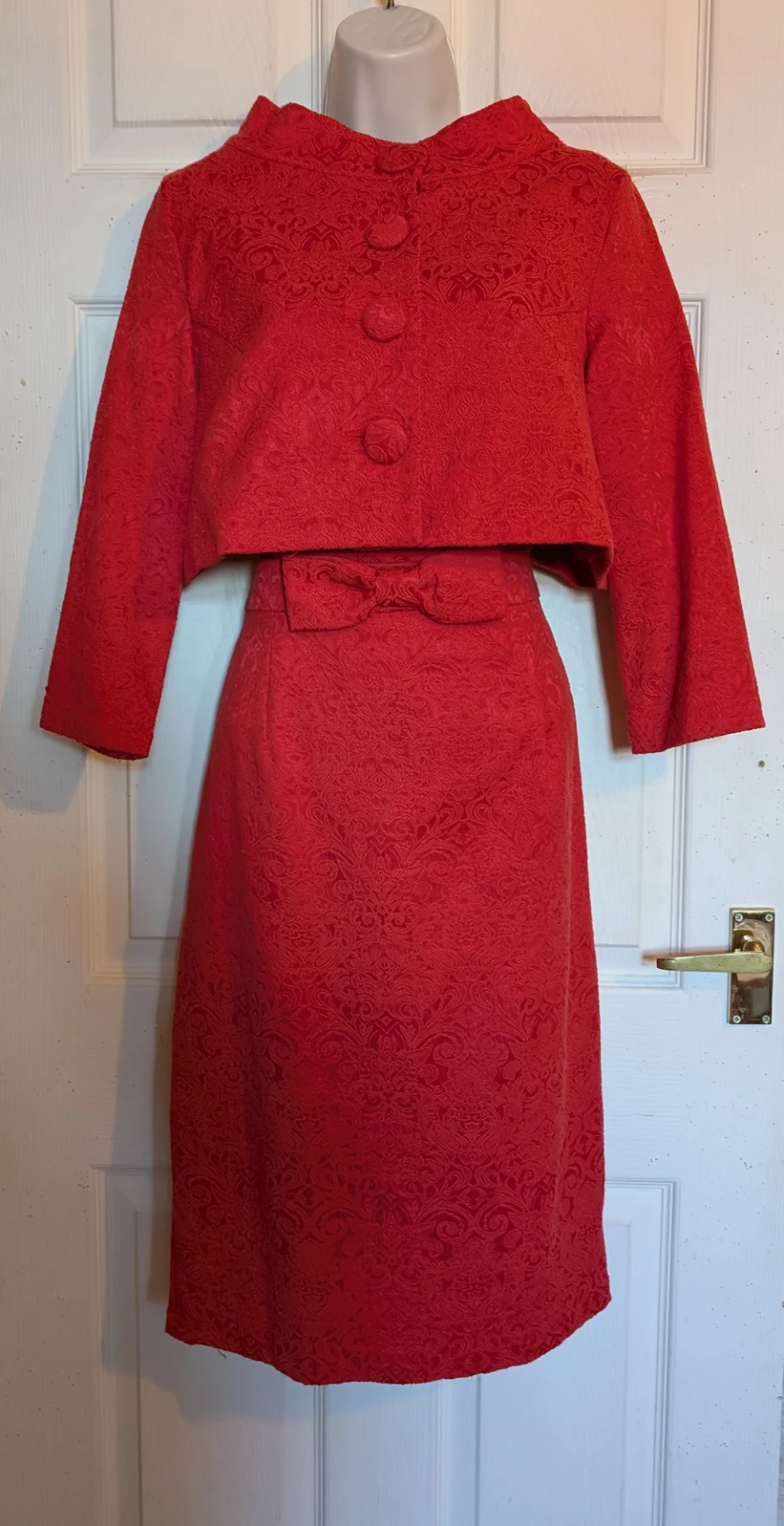 Lindy Bop Maybelle Retro 50s style pencil  dress & matching Jacket sz 14