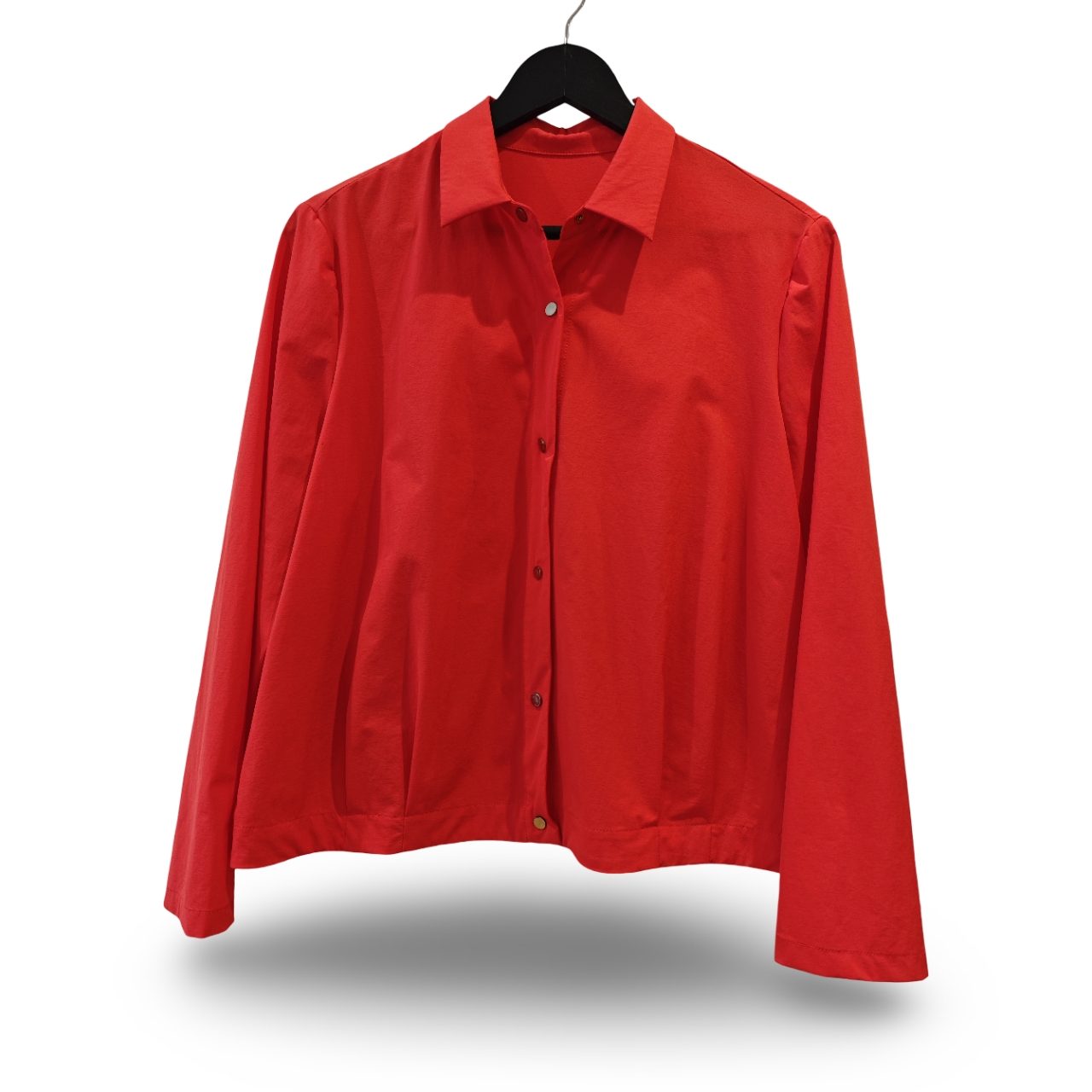 Red Relaxed Fit Button-Up Shirt UK 10–12 new