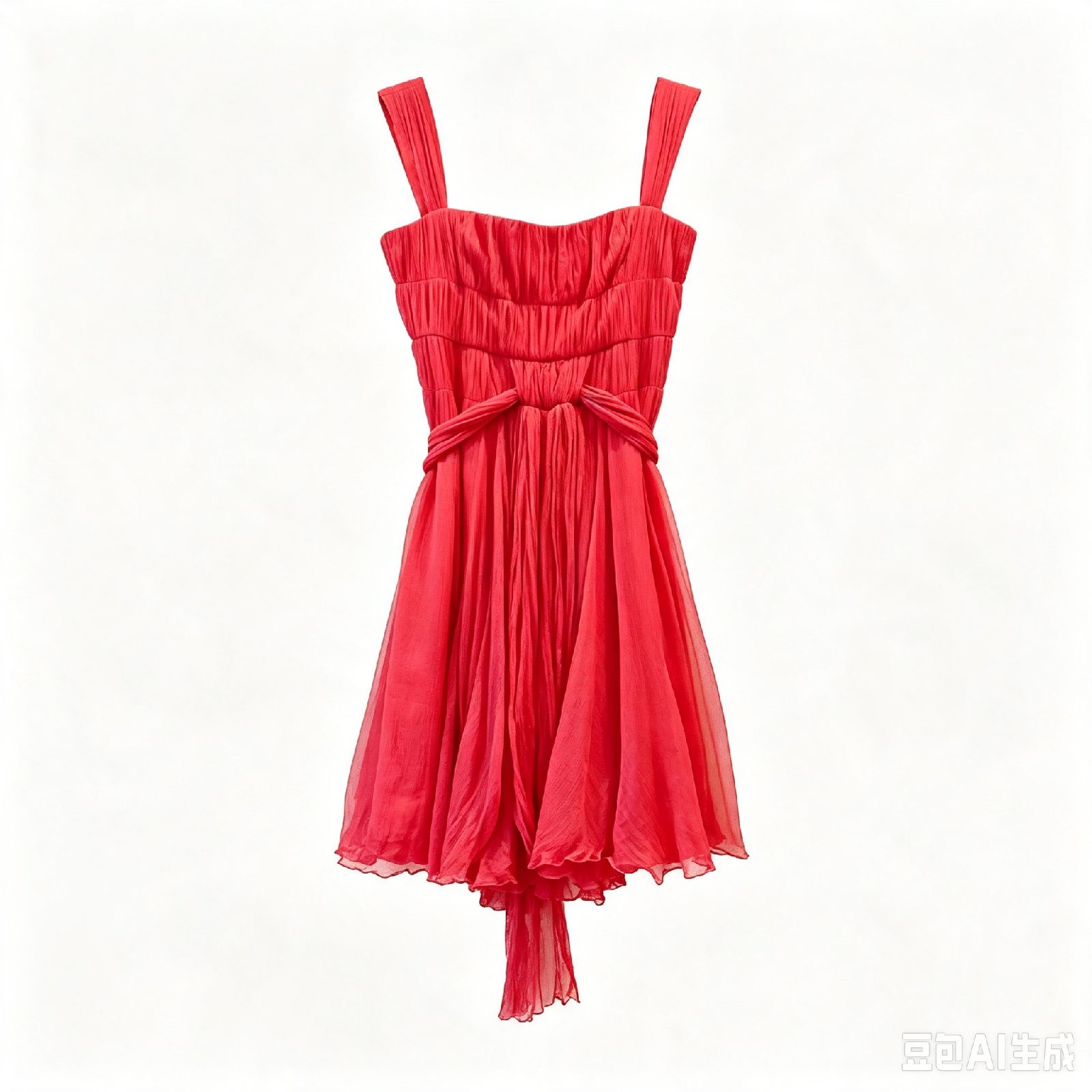 Zara Hot Pink Mulberry Silk Pleated Midi Dress UK 8–10